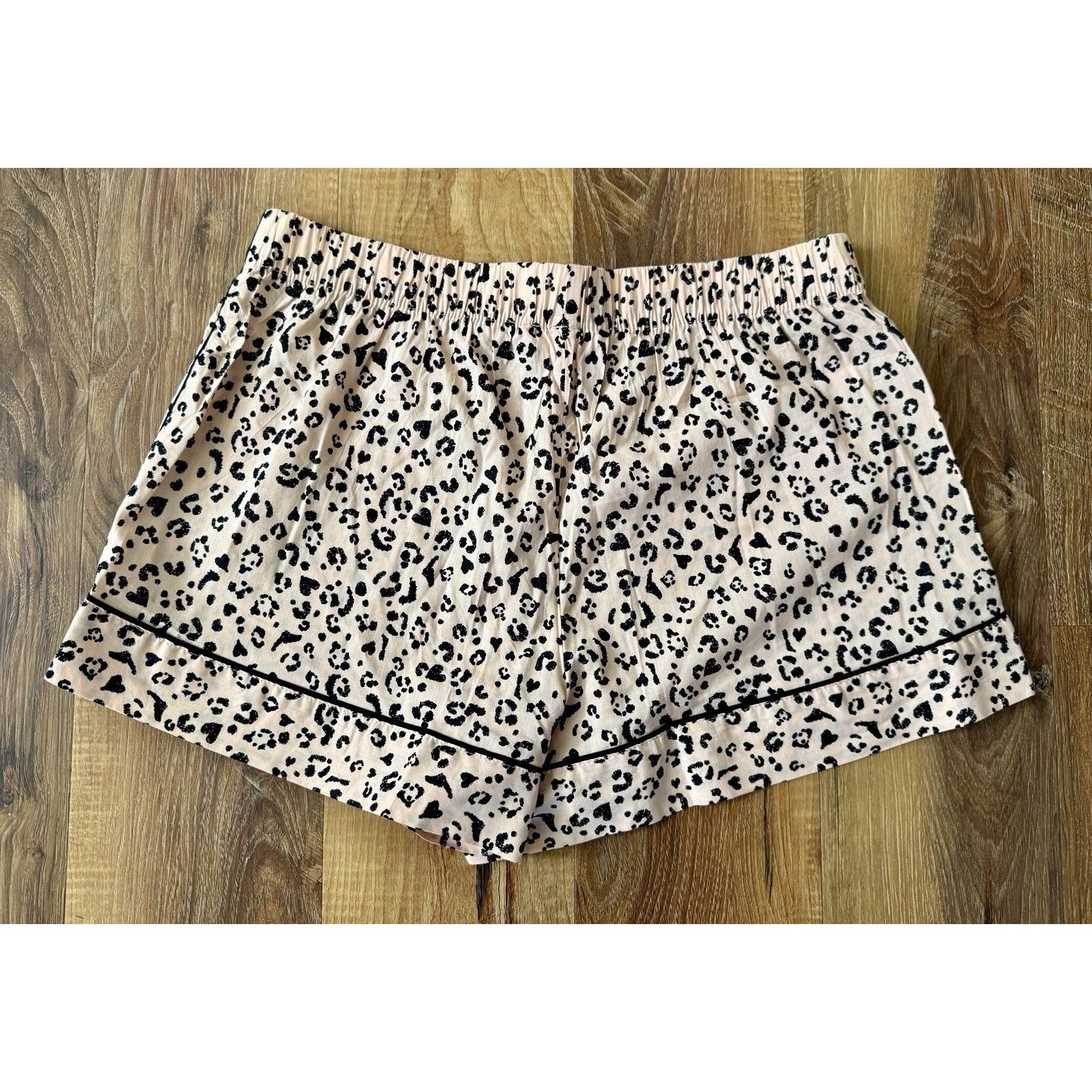 Victoria's Secret Victoria Secret Peach Brown Cheetah Sleep Shorts Women Med Size ONE SIZE - 3 Thumbnail