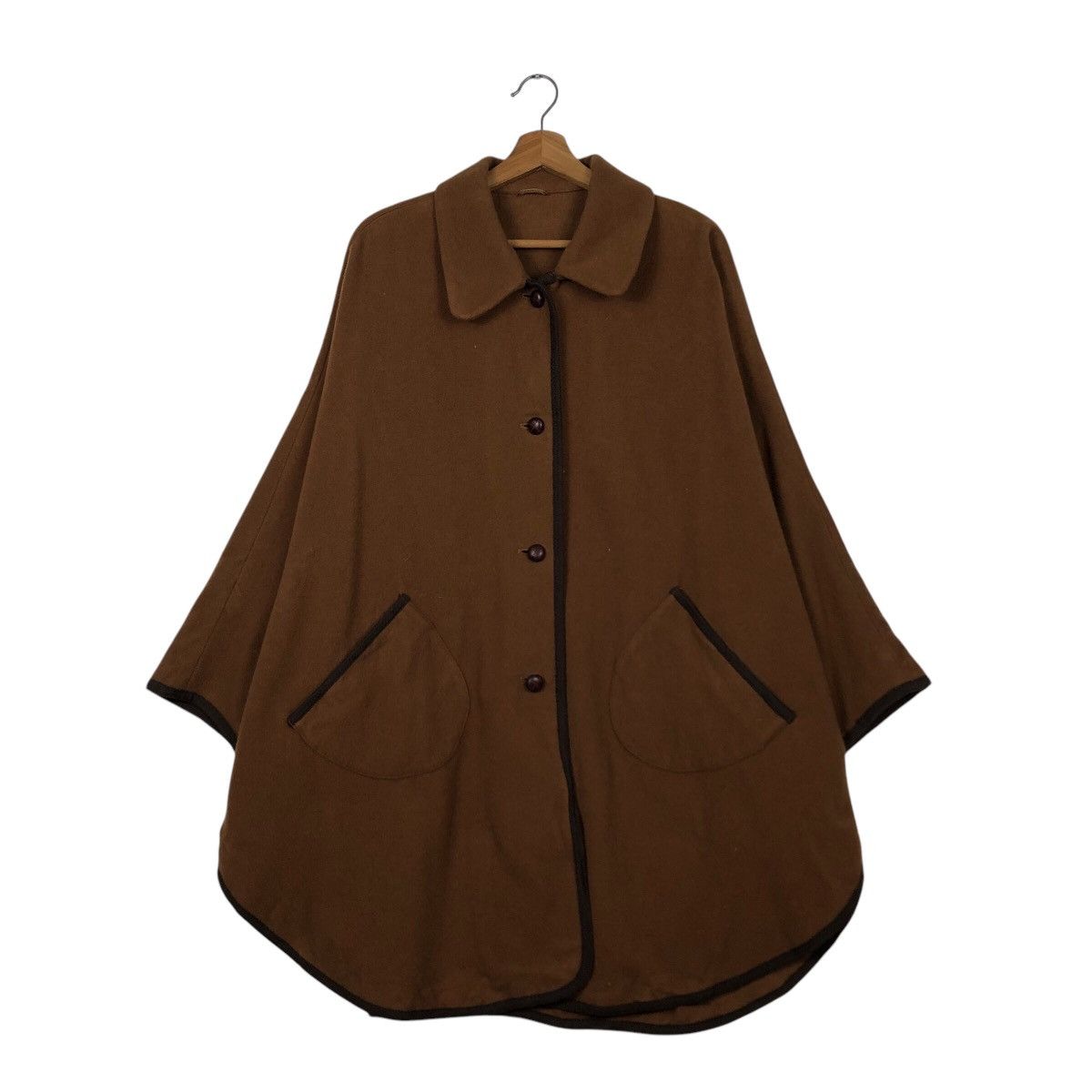 Designer × Japanese Brand × Vintage 📌Vintage Wool Oversized Button Jacket Scapa Issey Miyake Size US M / EU 48-50 / 2 - 2 Thumbnail