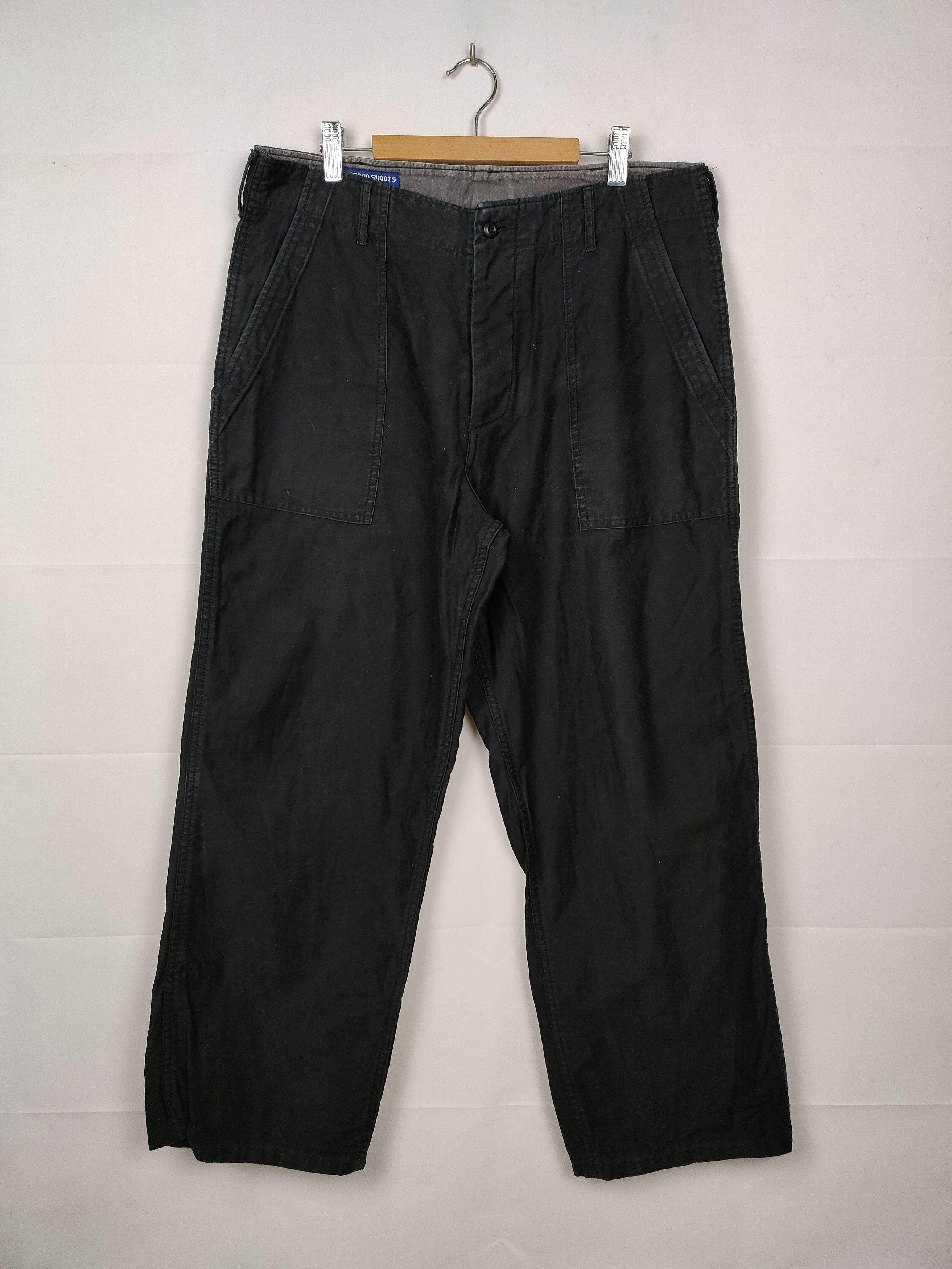 Japanese Brand Vintage Bamboo Shoots Made in Japan Fatigue Baker Pant Size US 33 - 1 Thumbnail