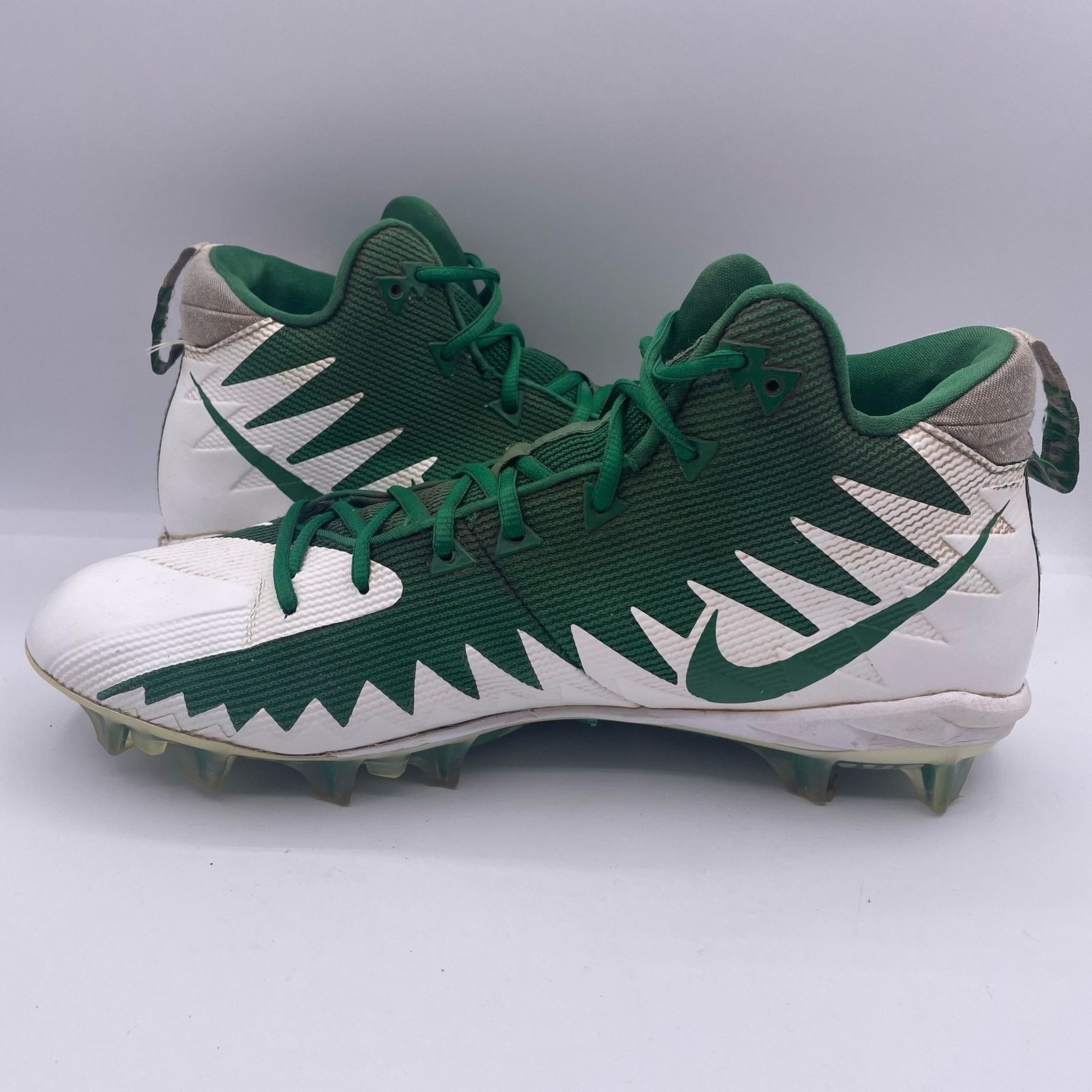 Nike Nike Alpha Pro Menace Football Cleats Green White Mens 13 Size US 13 / EU 46 - 6 Thumbnail