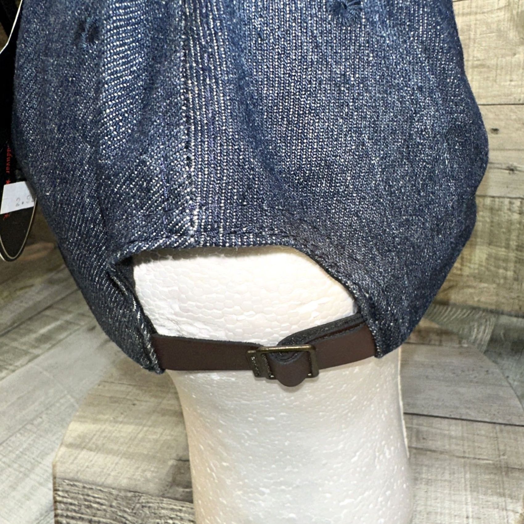 Vintage VINTAGE Boss Rhinestone Bling Hat Denim Jeweled Baseball Cap Adjustable Hana NWT Size ONE SIZE - 6 Thumbnail