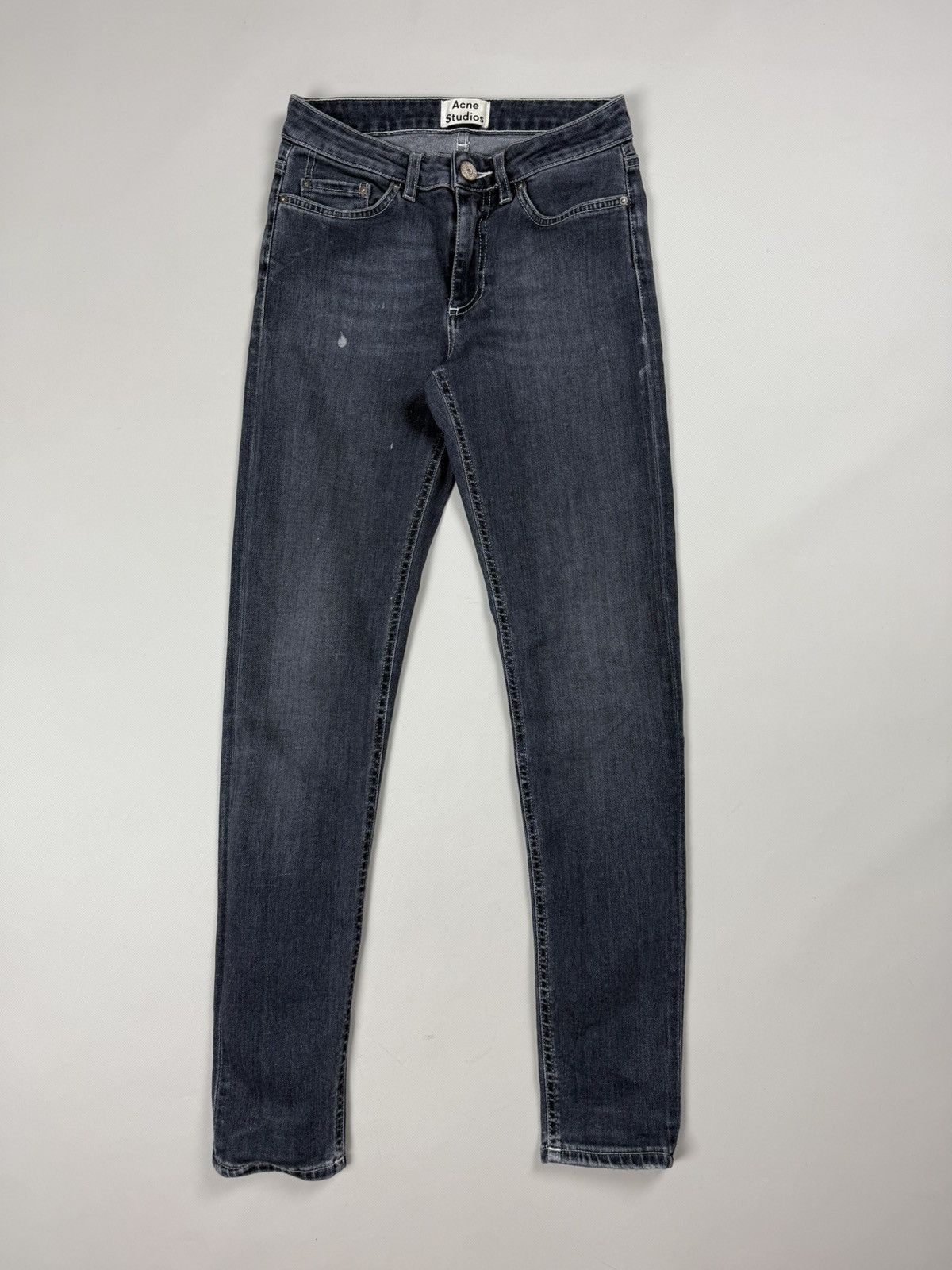 Acne Studios Acne Studios Skin 5 LT Raven Ladies Skinny Jeans Size 24" / US 00 / IT 34 - 1 Thumbnail