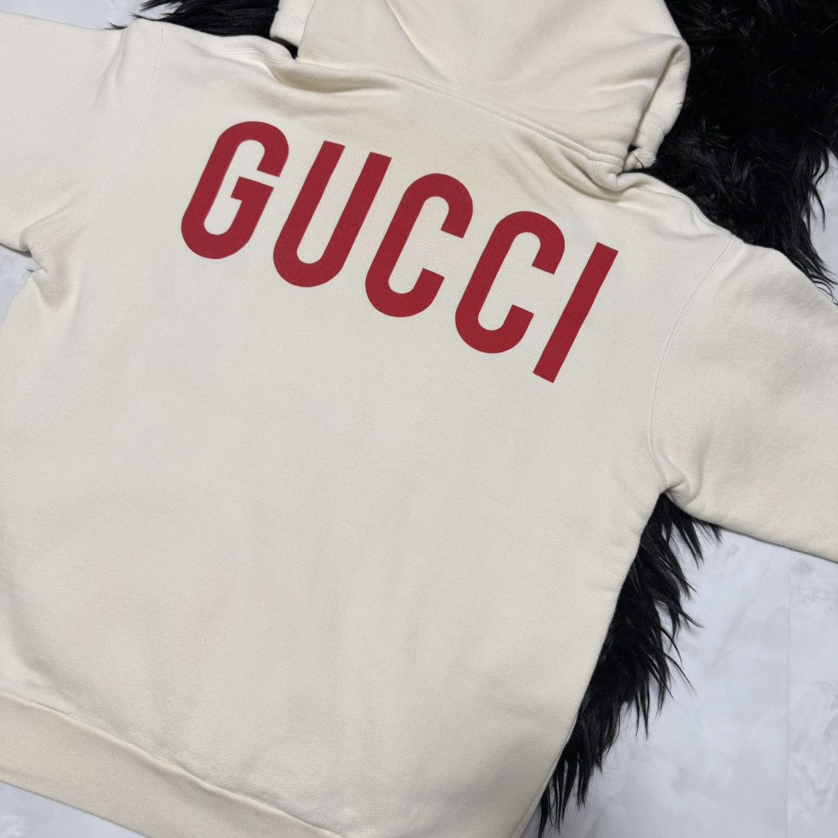 Gucci Genuine Gucci Long Sleeve Hoodie Hooded Sweatshirt XS Ivory Size XS / US 0-2 / IT 36-38 - 10 Thumbnail