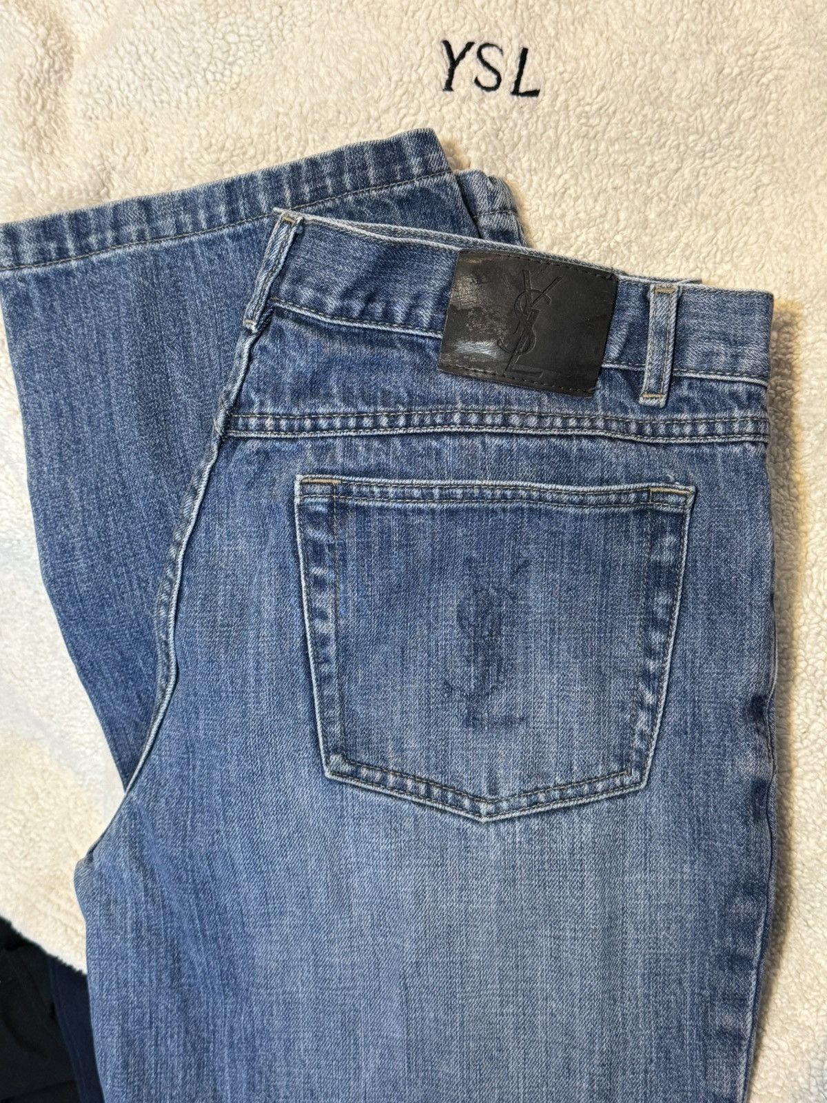 Yves Saint Laurent 36x32 YSL Jeans Denim Pants Size US 36 / EU 52 - 1 Thumbnail