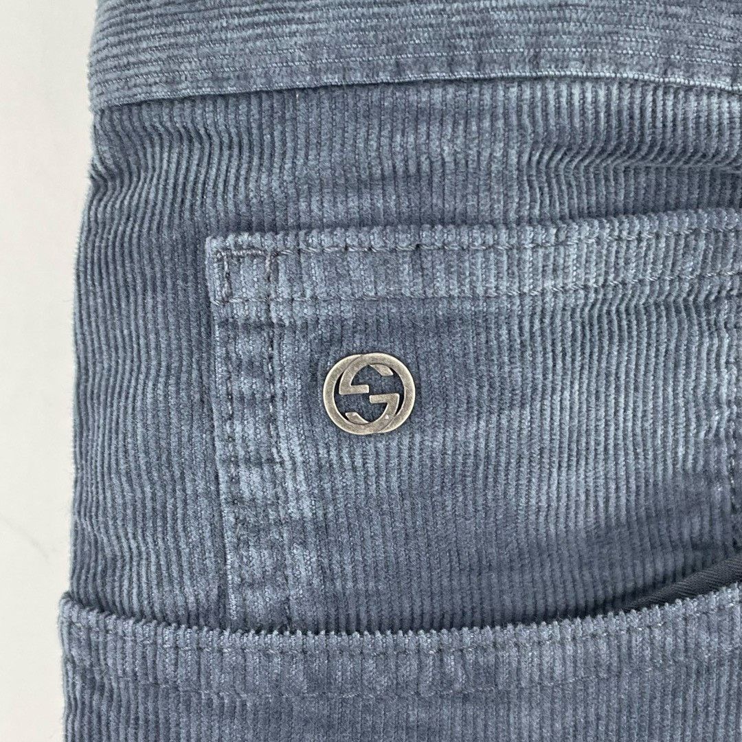 Gucci Gucci smog blue corduroy trousers Nextarrow-2412 Size US 36 / EU 52 - 3 Thumbnail