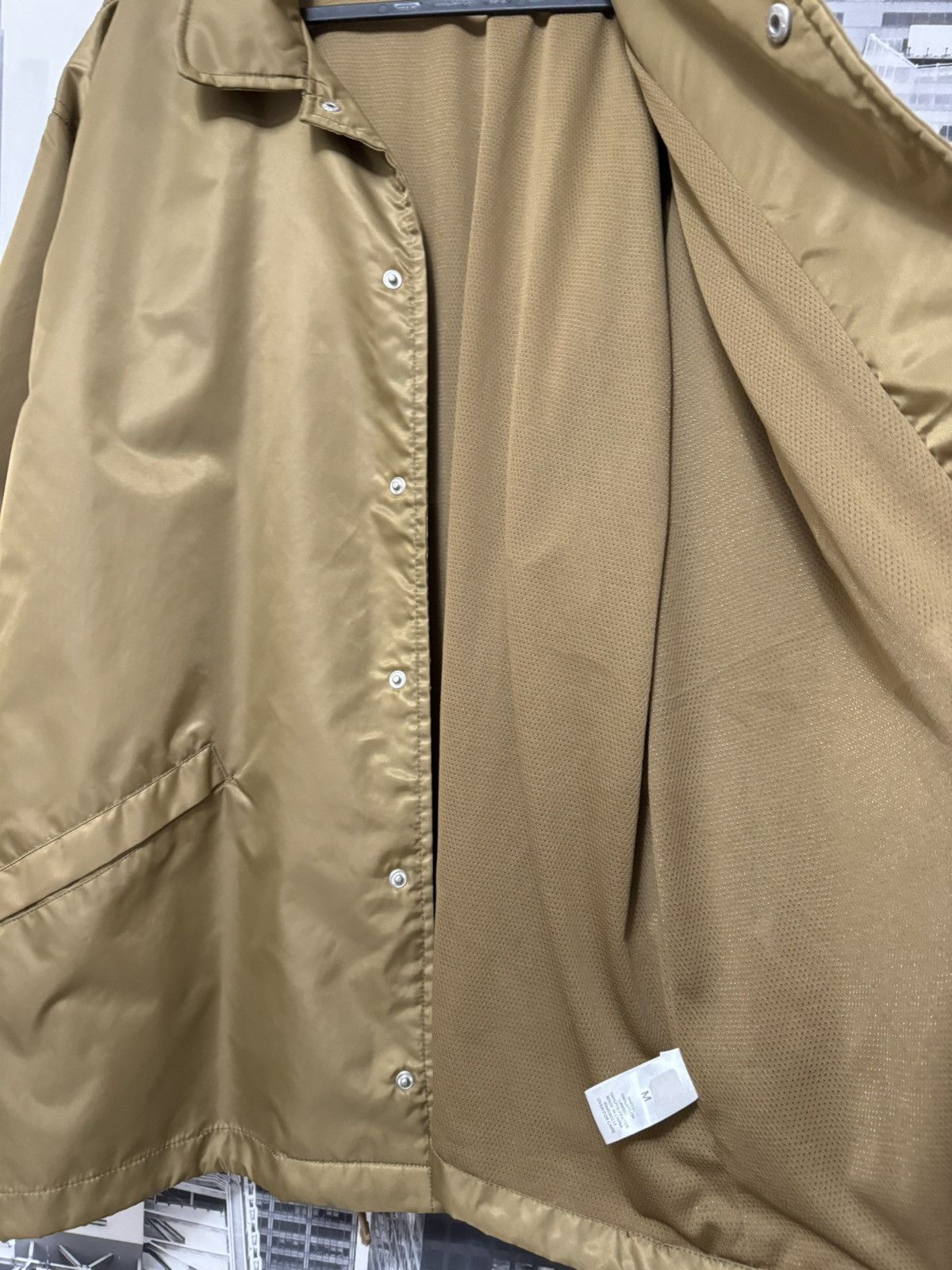 Fear of God Fear of God Essentials Tan Nylon Jacket SZ Medium💥 Size US M / EU 48-50 / 2 - 6 Thumbnail