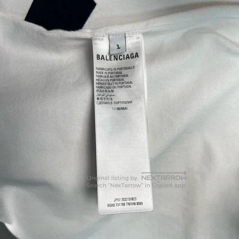 Balenciaga Balenciaga Oversized Double-Sided T-Shirt. Size US L / EU 52-54 / 3 - 4 Thumbnail
