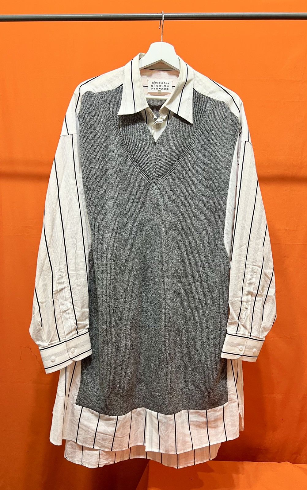 Maison Margiela JOHN GALLIANO super oversized trompr l’oeil shirt, s/s 2020 Size US XXL / EU 58 / 5 - 2 Thumbnail
