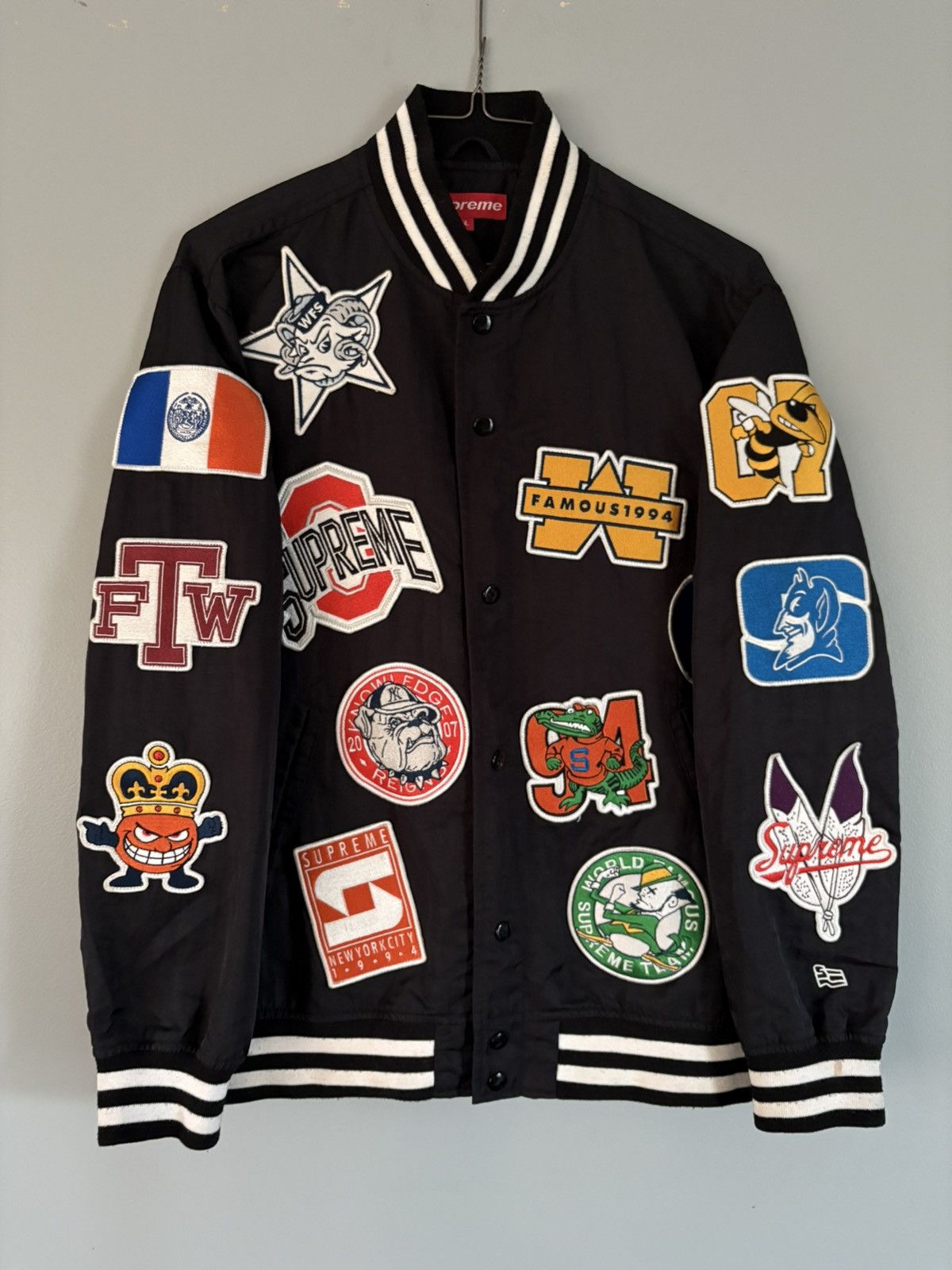 Supreme 2007 Supreme NCAA Varsity Jacket Black Size US L / EU 52-54 / 3 - 1 Thumbnail