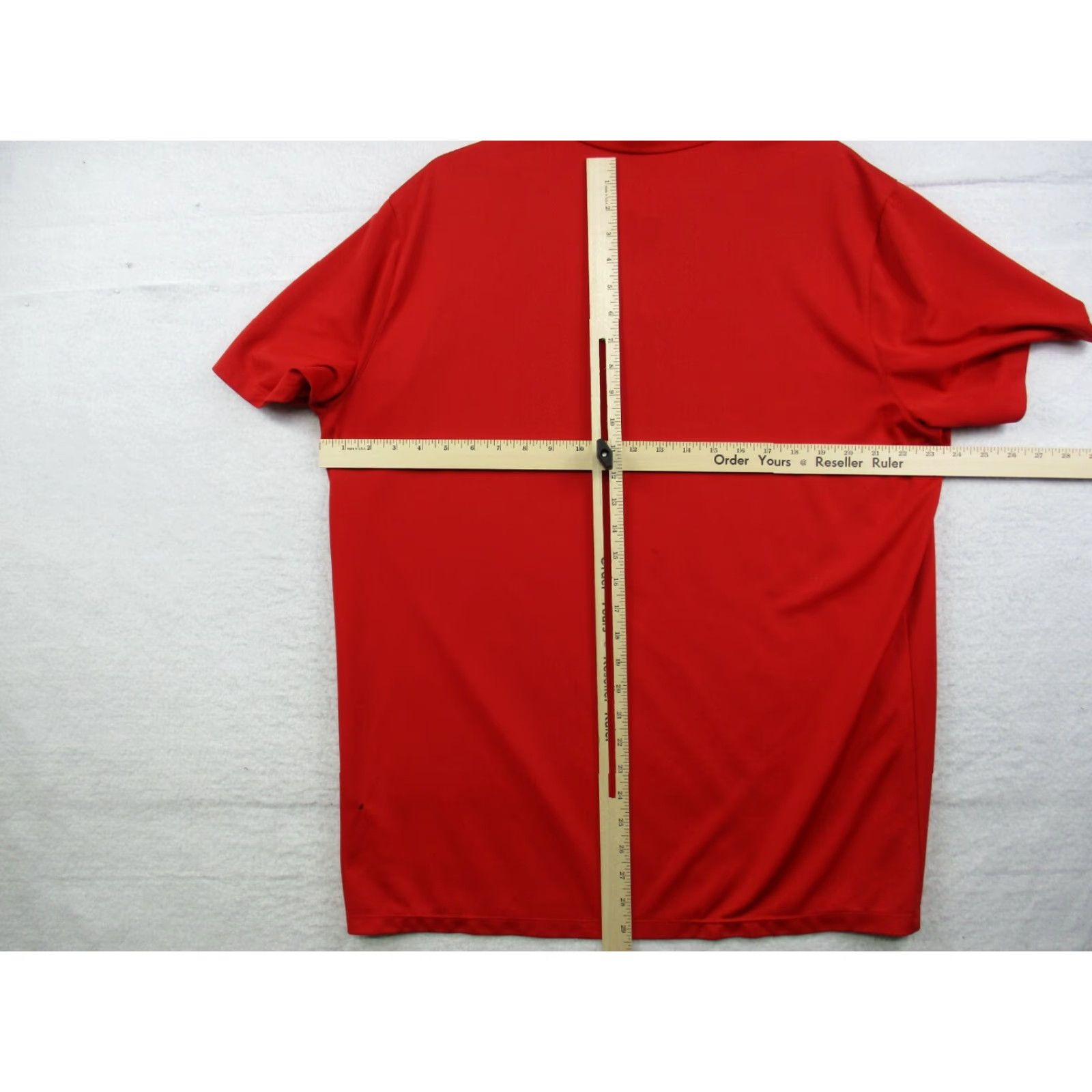Nike Nike Golf Polo Shirt XL Men Red Short Sleeve Dri-Fit Swoosh Logo Shirt, Logo, Striped, Breathable, Moisture Wicking, 100% Polyester, Vintage: No Size US XL / EU 56 / 4 - 5 Thumbnail