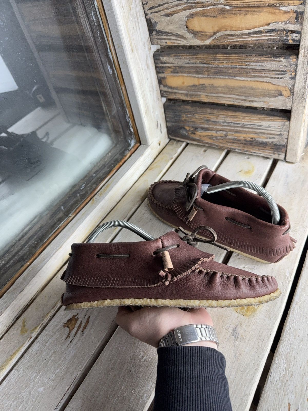 Japanese Brand Avant Garde Y2K Laurentian Chief Leather Moccasins Canada Size US 8 / EU 41 - 6 Thumbnail