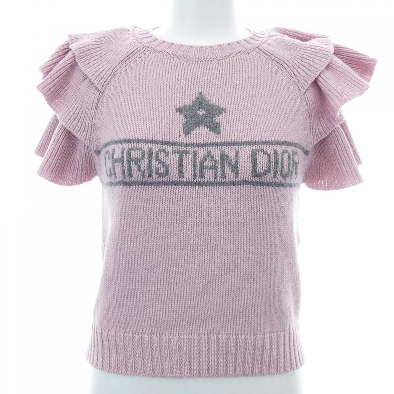 Dior Dior Christian Dior 100% Cashmere Knit Textile Tops 344S13BM003 DUTY FREE for USA Size ONE SIZE - 1 Thumbnail
