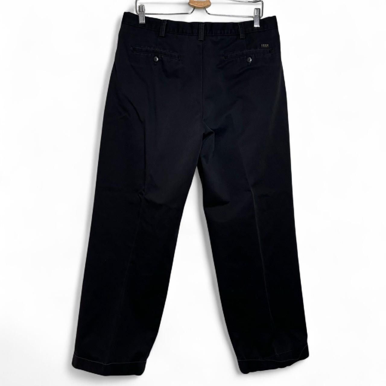 Izod × Vintage Vintage 00s Faded Black Baggy Chino Pants Size US 35 - 4 Thumbnail