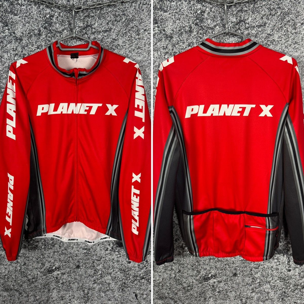 Vintage Planet X Cycling Long Sleeve Jersey Bike Shirt Size L Size US L / EU 52-54 / 3 - 1 Thumbnail