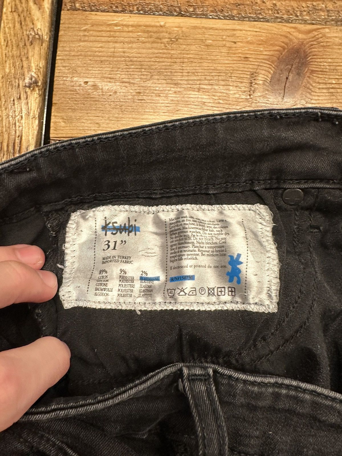 Ksubi Ksubi Plain Black Denim Jeans Size 31 Size US 31 - 5 Thumbnail