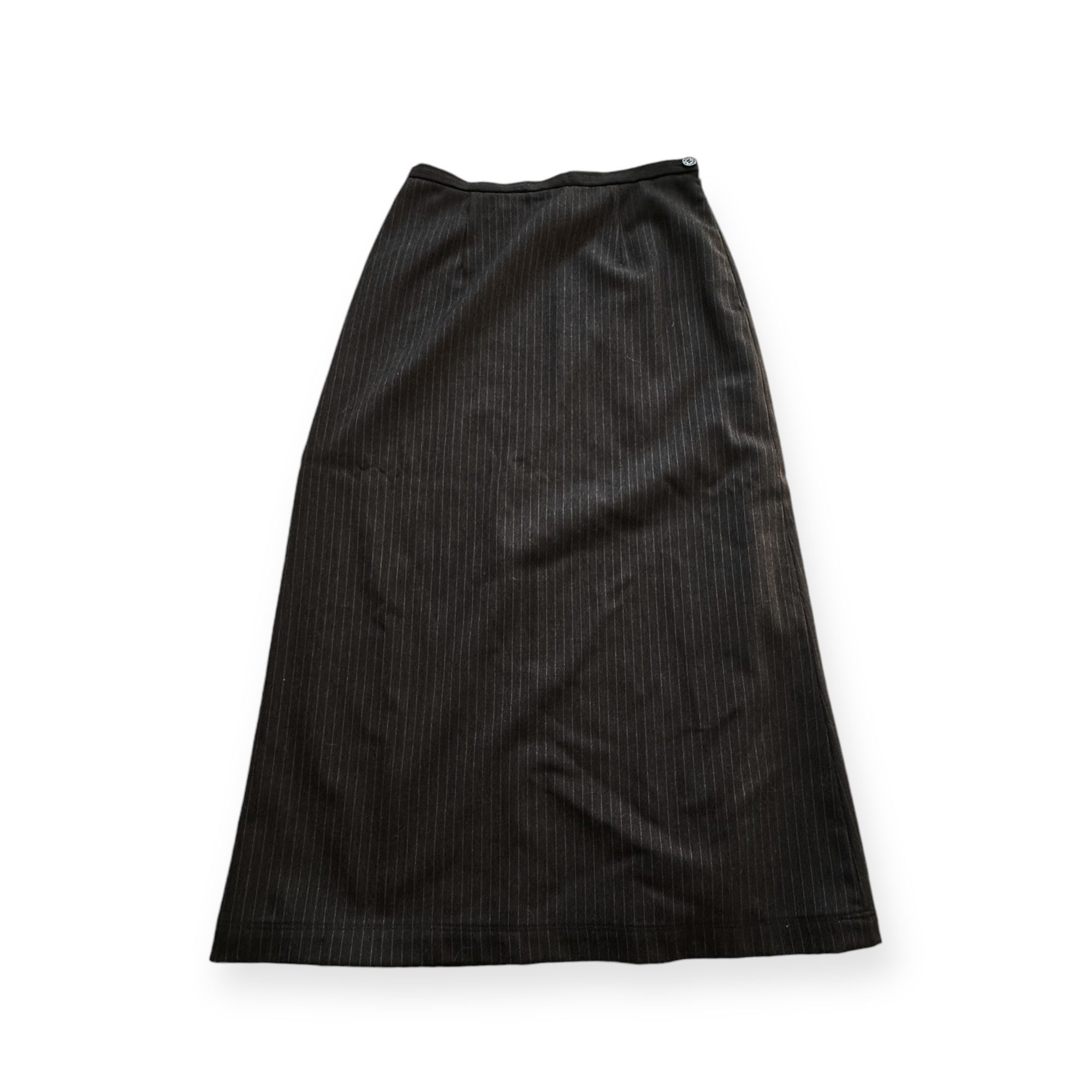 Alberta Ferretti Philosophy di Alberta Ferretti Maxi Pin Stripe Wool Skirt Size 30" / US 8 / IT 44 - 5 Thumbnail