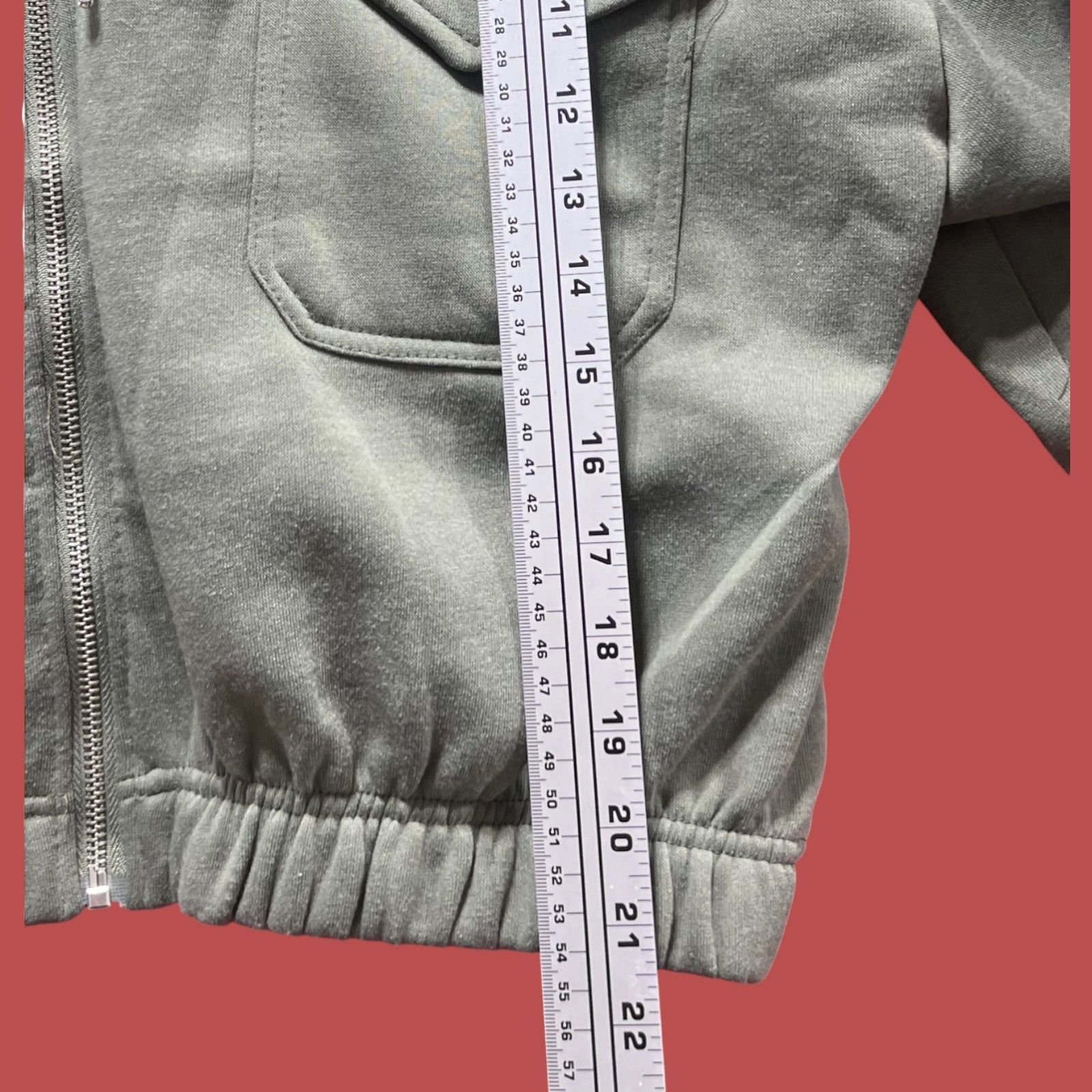 Other Love Mood - Women's Long Sleeve Hooded Sweatshirt - Olive Gr Size L / US 10 / IT 46 - 6 Thumbnail
