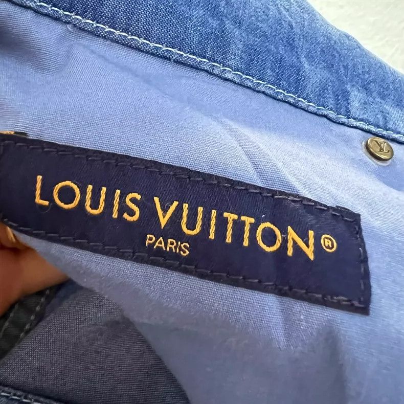Louis Vuitton Louis Vuitton size US 48 Washed logo embroidered slacks pan Size US 32 / EU 48 - 6 Thumbnail
