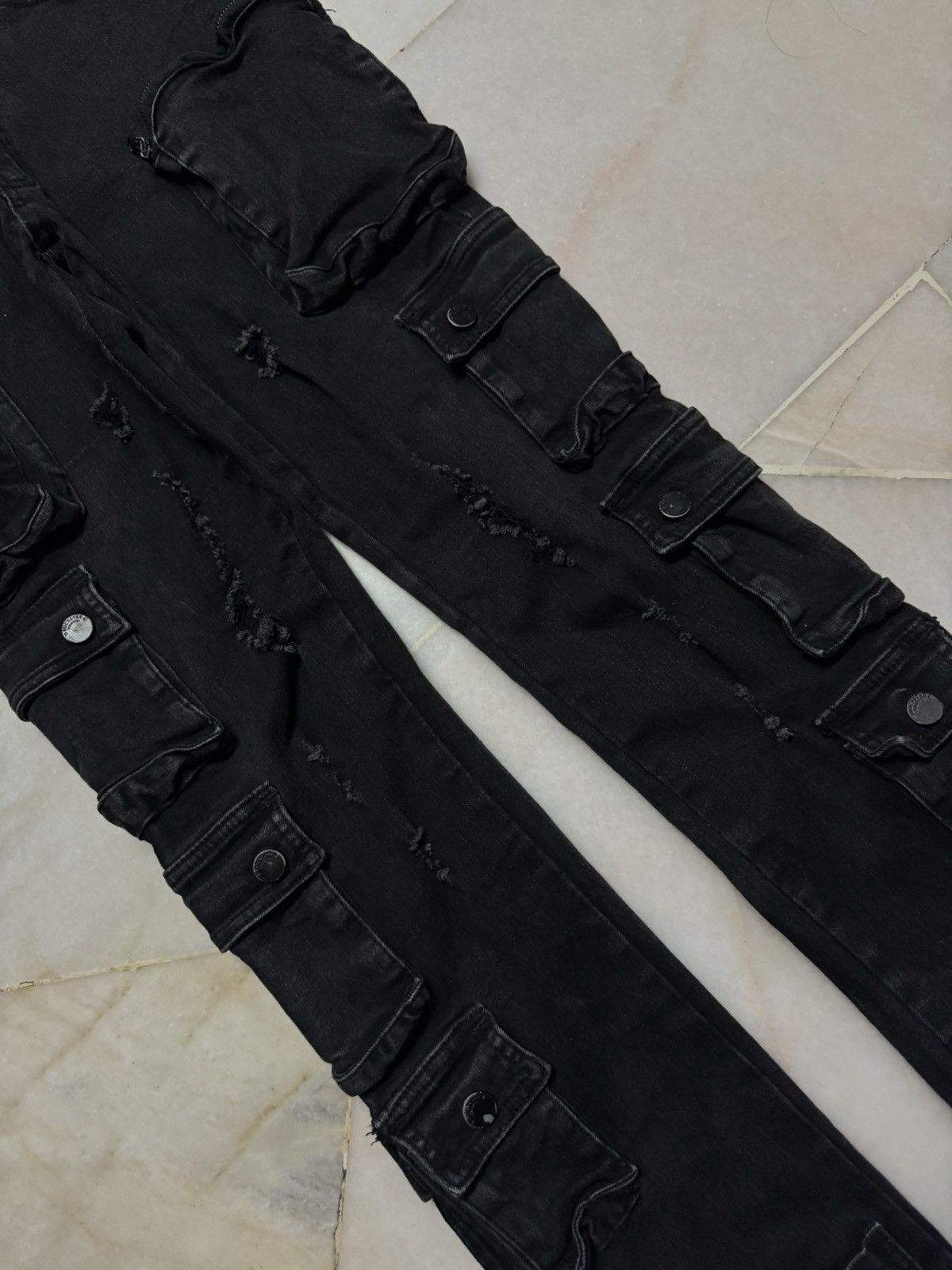Japanese Brand LE GRANDE BLEU IFSIXWASNINE STYLE BY ROCKSTAR FLARE DENIM Size US 30 / EU 46 - 8 Thumbnail