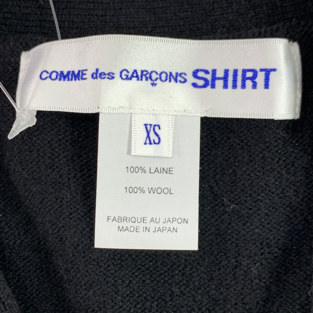 Comme des Garcons SHIRT Sweater Knit Button Cardigan Wool Black Size US XS / EU 42 / 0 - 4 Thumbnail
