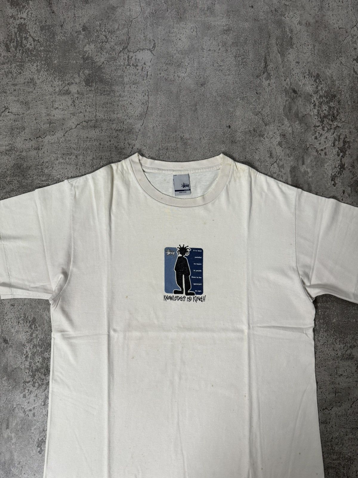 Stussy VINTAGE 90’S STUSSY KNOWLEDGE IS KING T-SHIRT Size US L / EU 52-54 / 3 - 2 Thumbnail