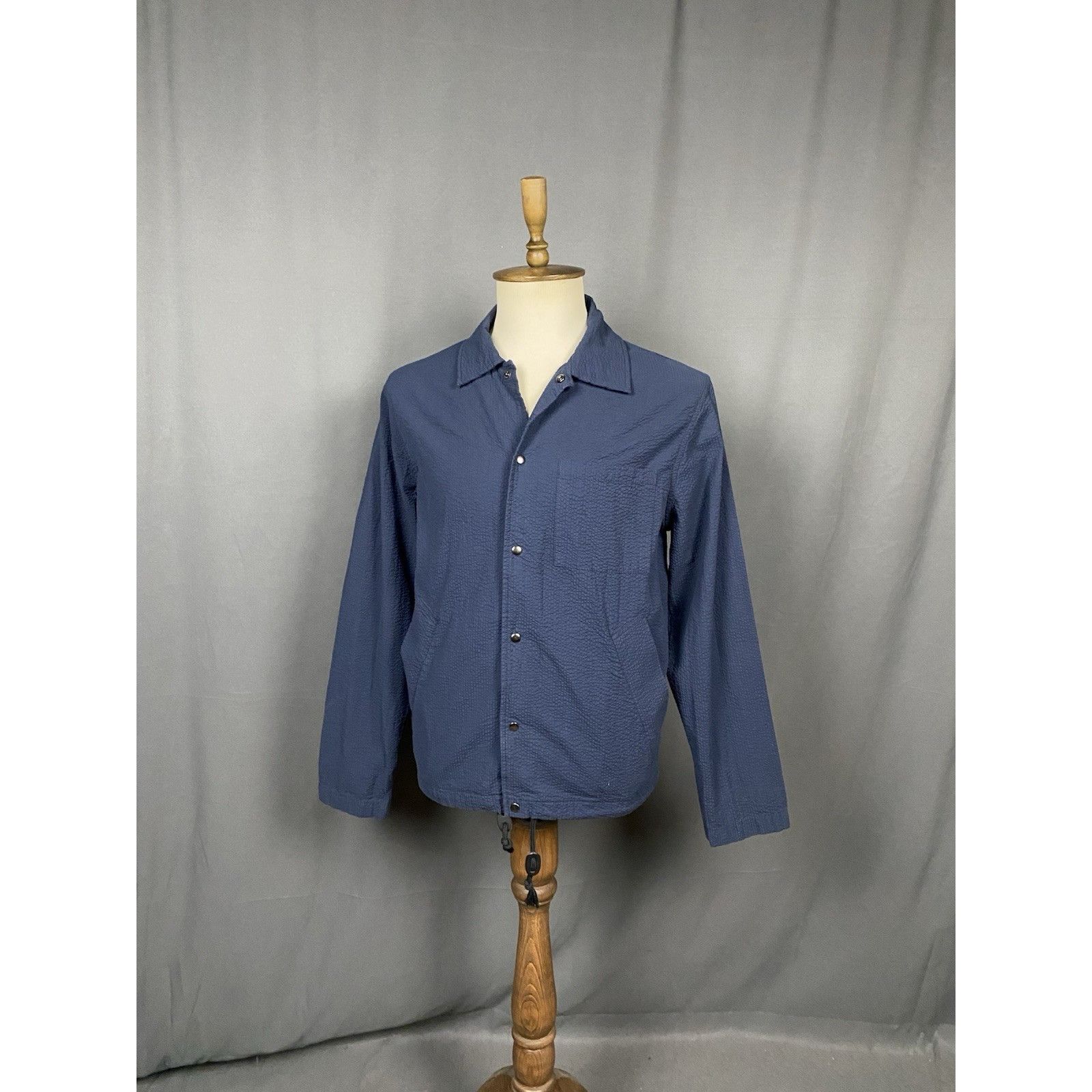 Universal Works MINT! Universal Works Porto Men's Blue Overshirt Coach Jacke Size US L / EU 52-54 / 3 - 6 Thumbnail