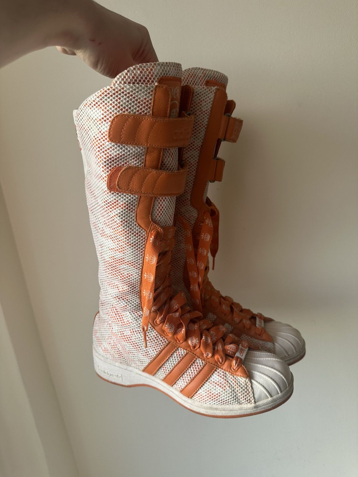 Adidas Adidas Missy Elliot (2005) Superstar Knee high mesh boots Size US 9 / IT 39 - 1 Thumbnail