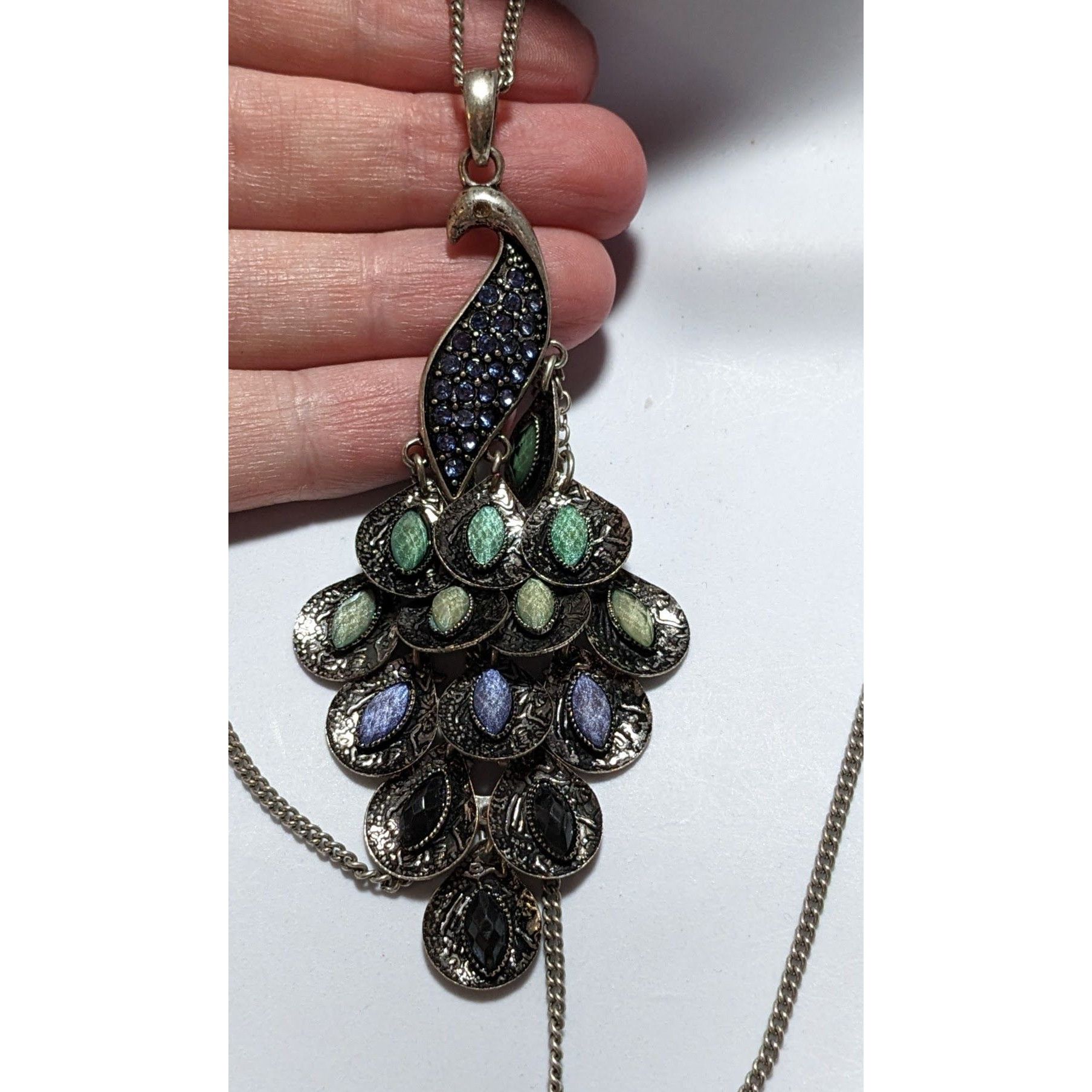 Other Blue Bohemian Peacock Necklace Size ONE SIZE - 9 Thumbnail