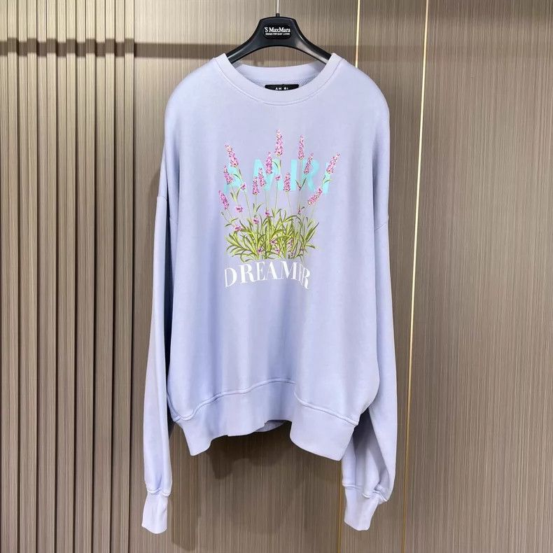 Amiri Amiri Purple floral letter print sweatshirt 2506-Nextarrow Size XS / US 0-2 / IT 36-38 - 1 Thumbnail