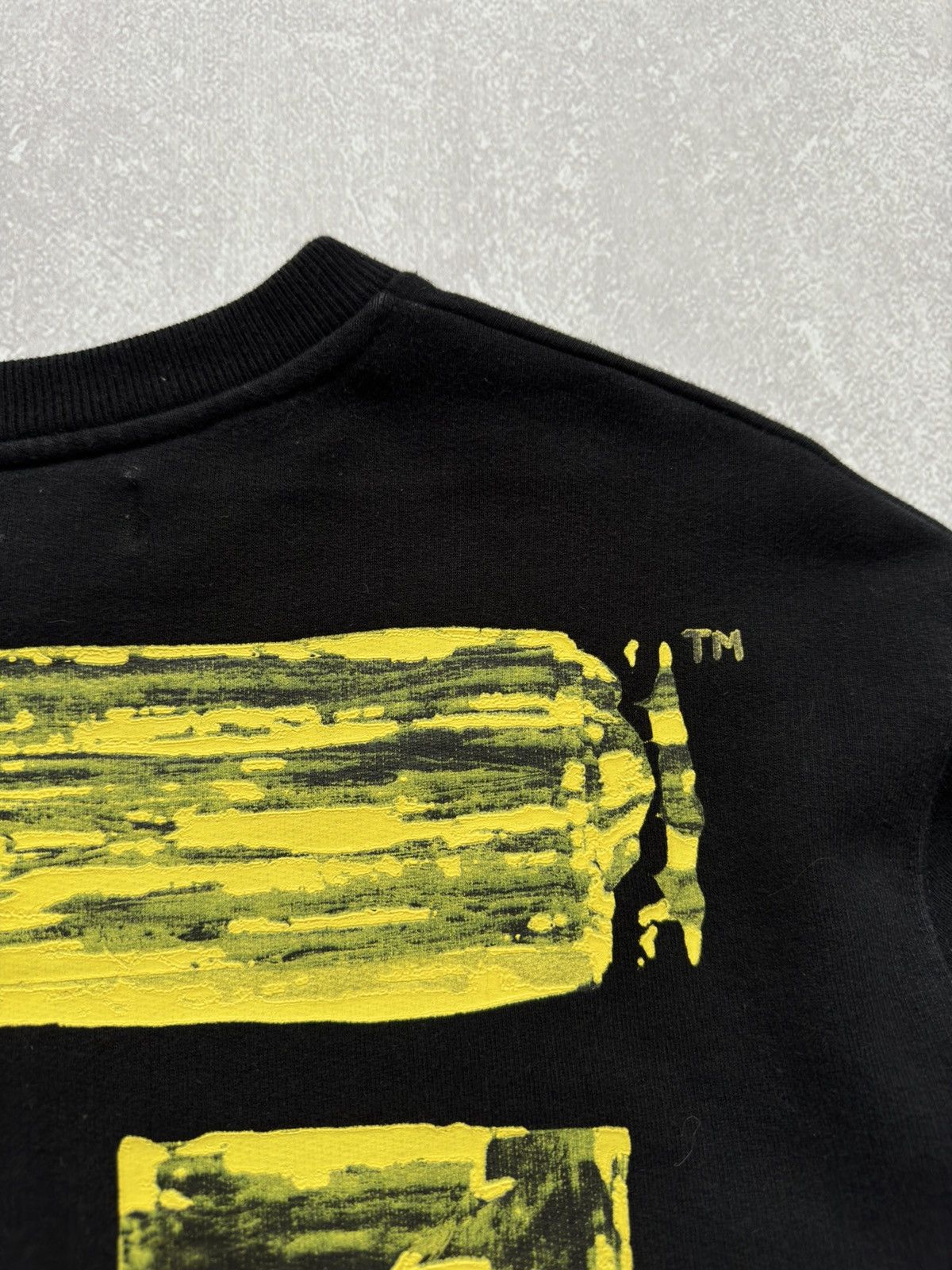 Designer × Off-White Off-White Black Sweatshirt Acrylic Arrow Big Logo Size US L / EU 52-54 / 3 - 3 Thumbnail