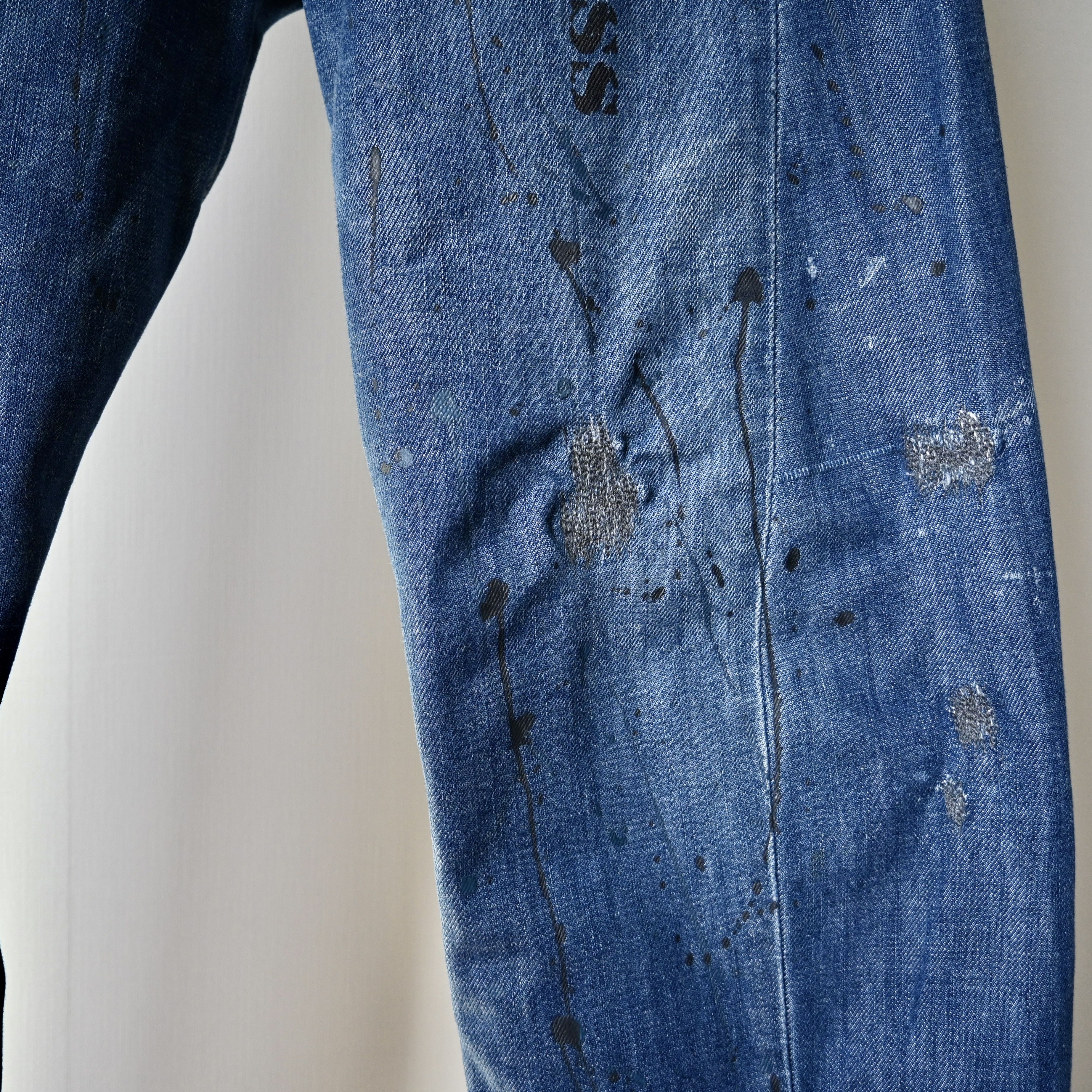 Levi's RARE, 2000s Levi's Europe 3D cut painted jeans, 30 x 32 Size US 30 / EU 46 - 10 Thumbnail