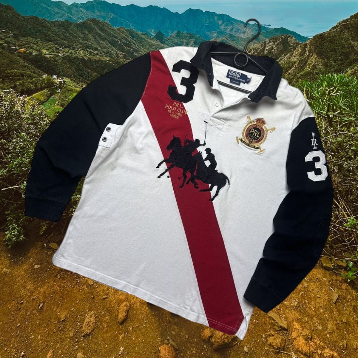 Other Vintage rugby shirt Polo Ralph Lauren big logo rare size L Size US L / EU 52-54 / 3 - 1 Thumbnail
