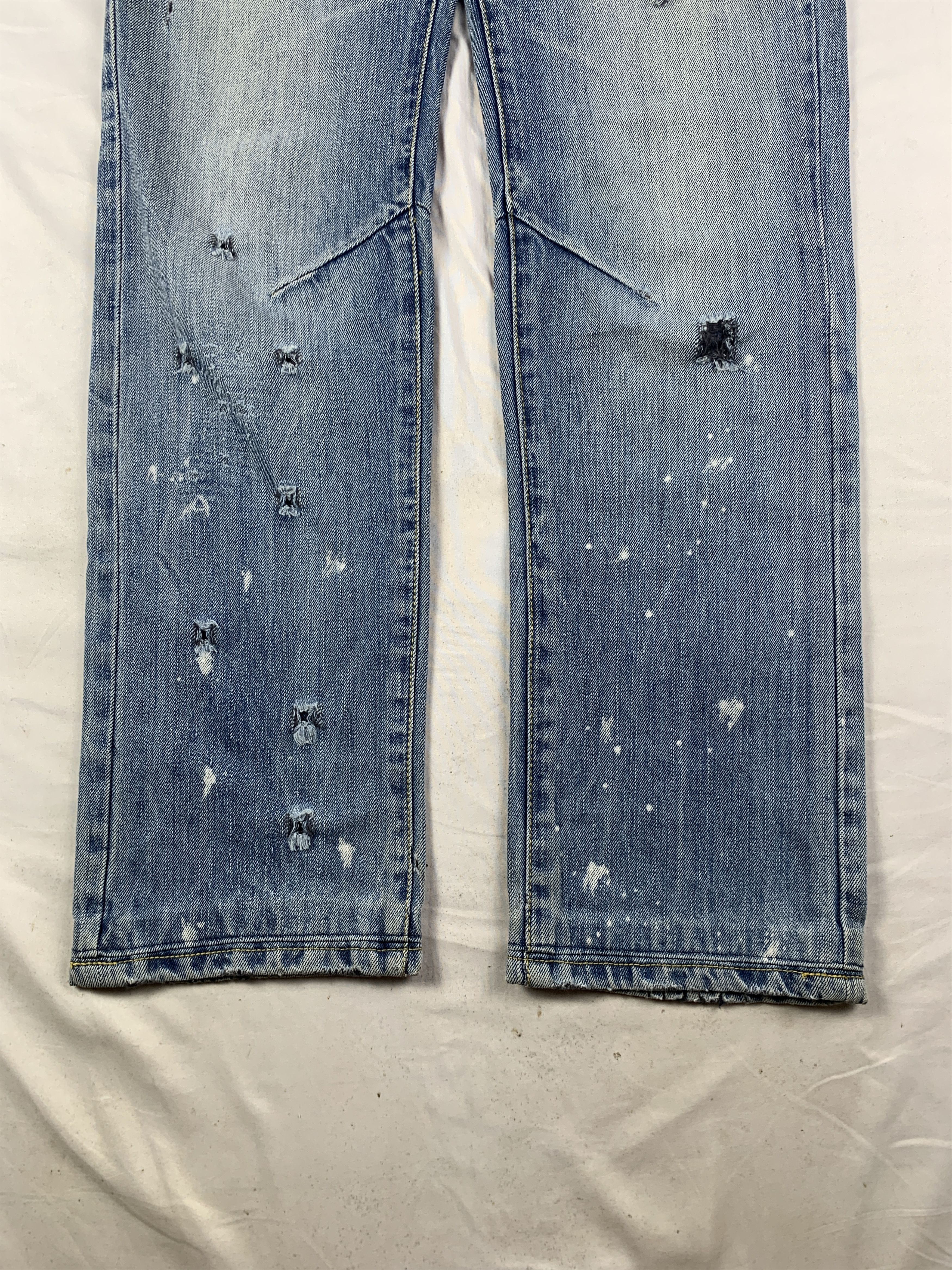 Japanese Brand Ghost Brand Ripped Biker Straight Jeans (28) Size 28" / US 6 / IT 42 - 5 Thumbnail