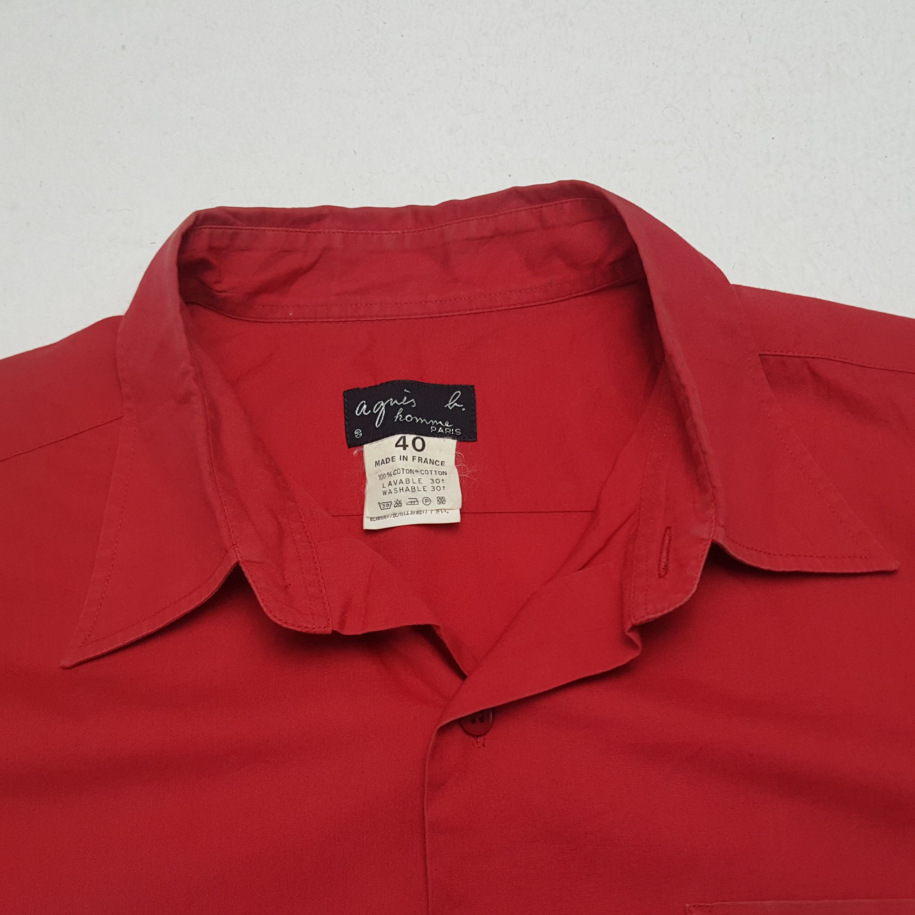 Designer × Vintage × agnes b. Vintage Agnes b Embroidery Logo Button Up Shirt Size US M / EU 48-50 / 2 - 4 Thumbnail