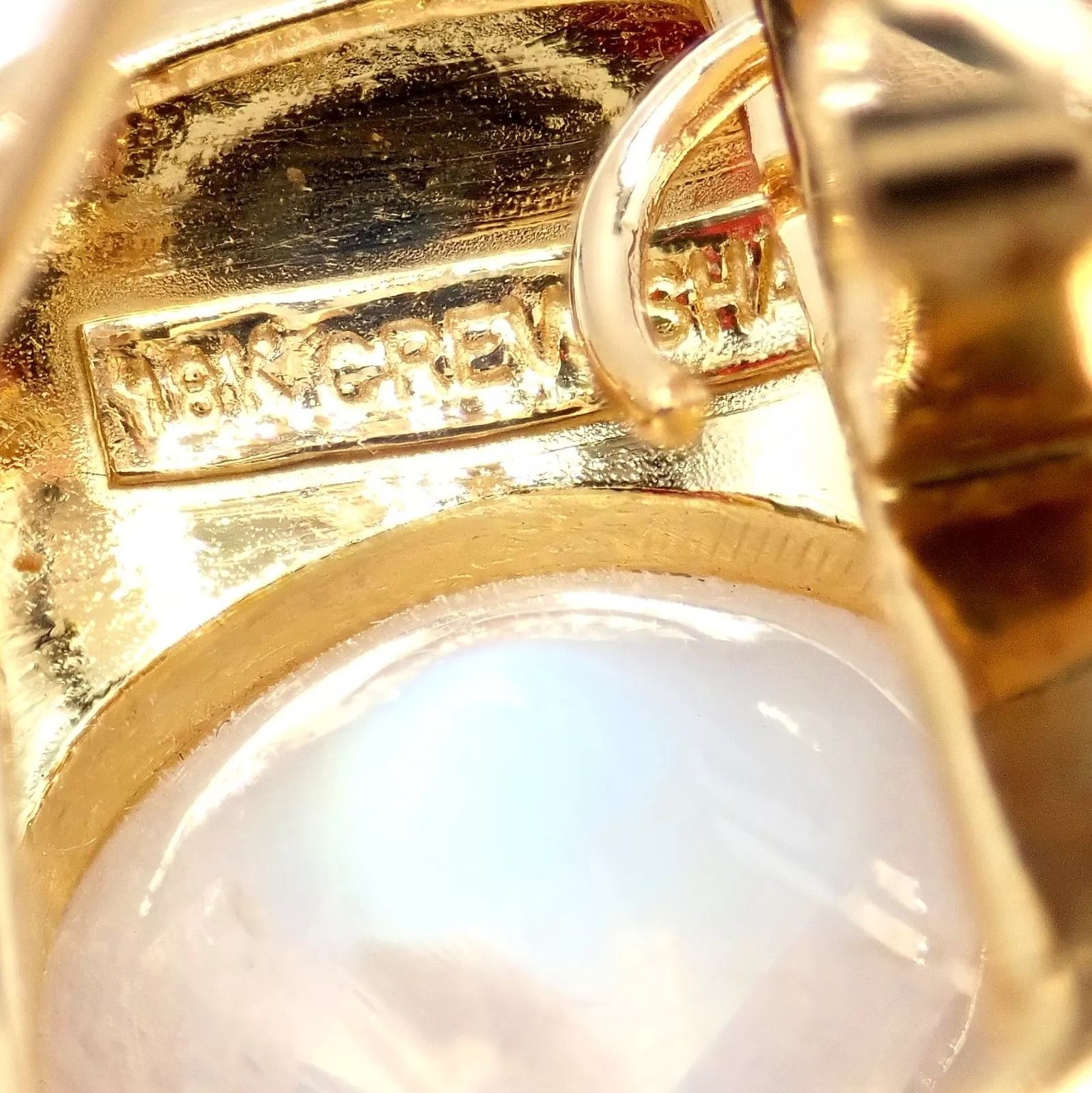 Vintage Paula Crevoshay Gold Aquamarine Moonstone Earrings OOAK Size ONE SIZE - 5 Thumbnail