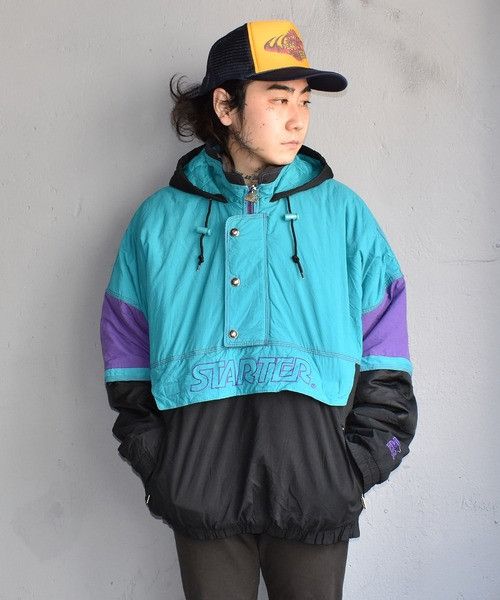 Starter Vintage Starter NBA Anorak Heavy Jacket Size US L / EU 52-54 / 3 - 14 Thumbnail