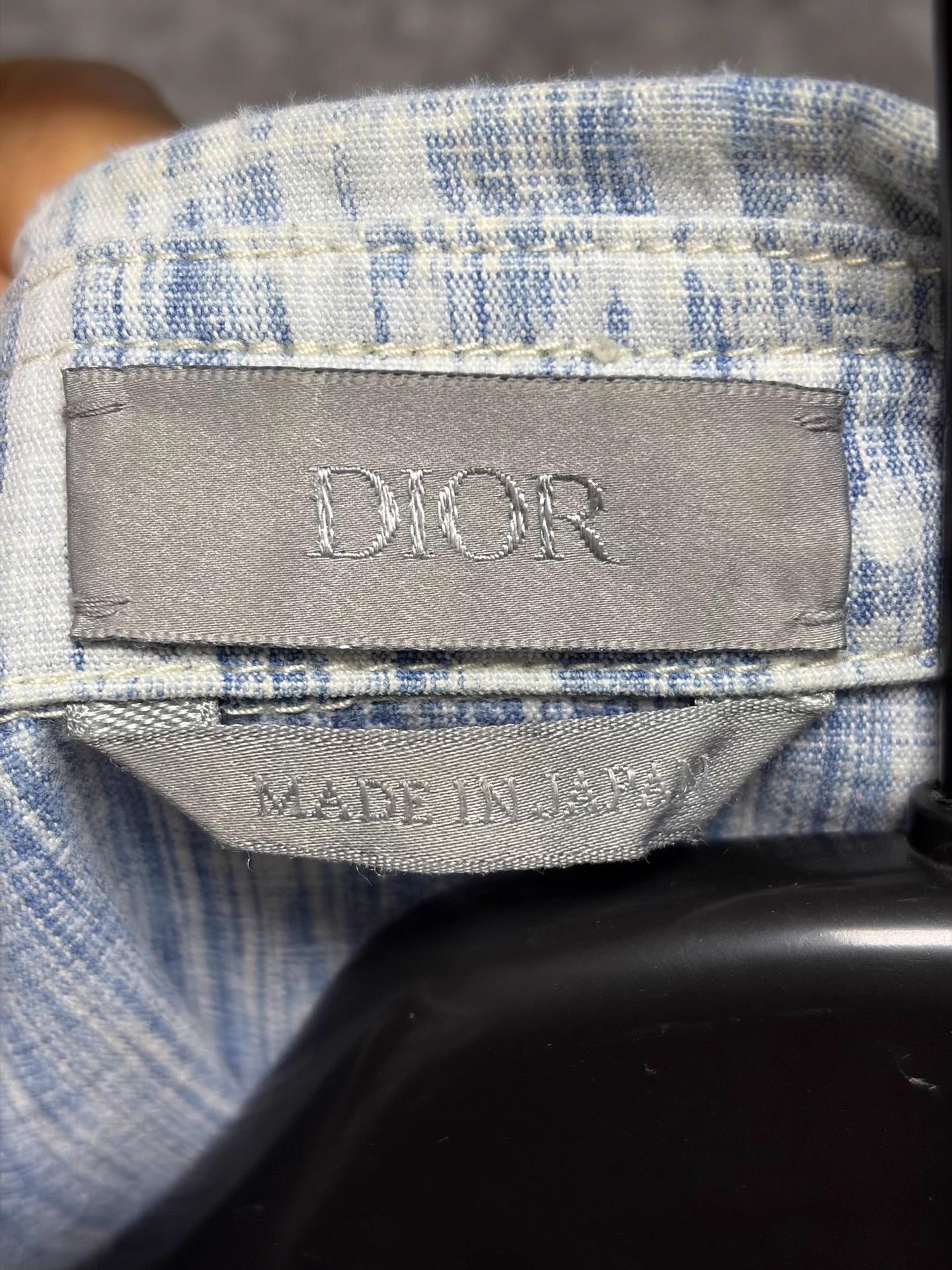 Dior Dior long-sleeve shirt 38 like new clean Japan made Size US M / EU 48-50 / 2 - 3 Thumbnail