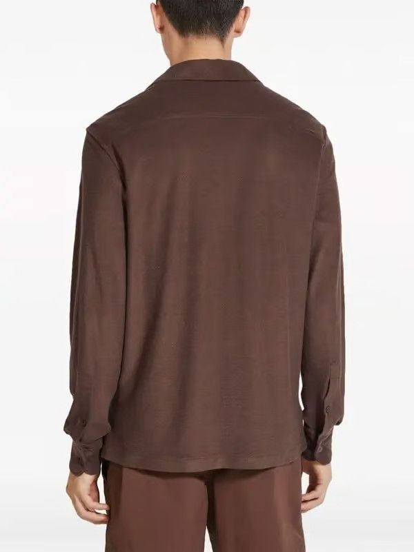 Ermenegildo Zegna o1s1rm0325 RUDX47A7 Shirt in Brown Size US L / EU 52-54 / 3 - 3 Thumbnail