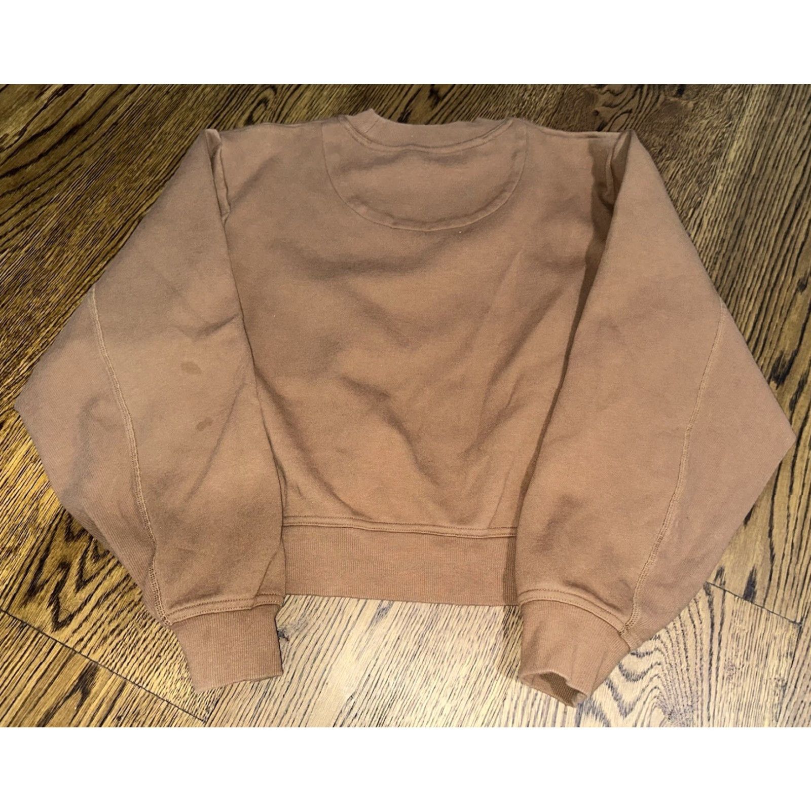 Stella McCartney VINTAGE adidas by Stella McCartney Sweatshirt Timber M Brown Women Pullover Cotton Blend Activewear - M - Brown - Sweatshirt - Women Size M / US 6-8 / IT 42-44 - 2 Thumbnail