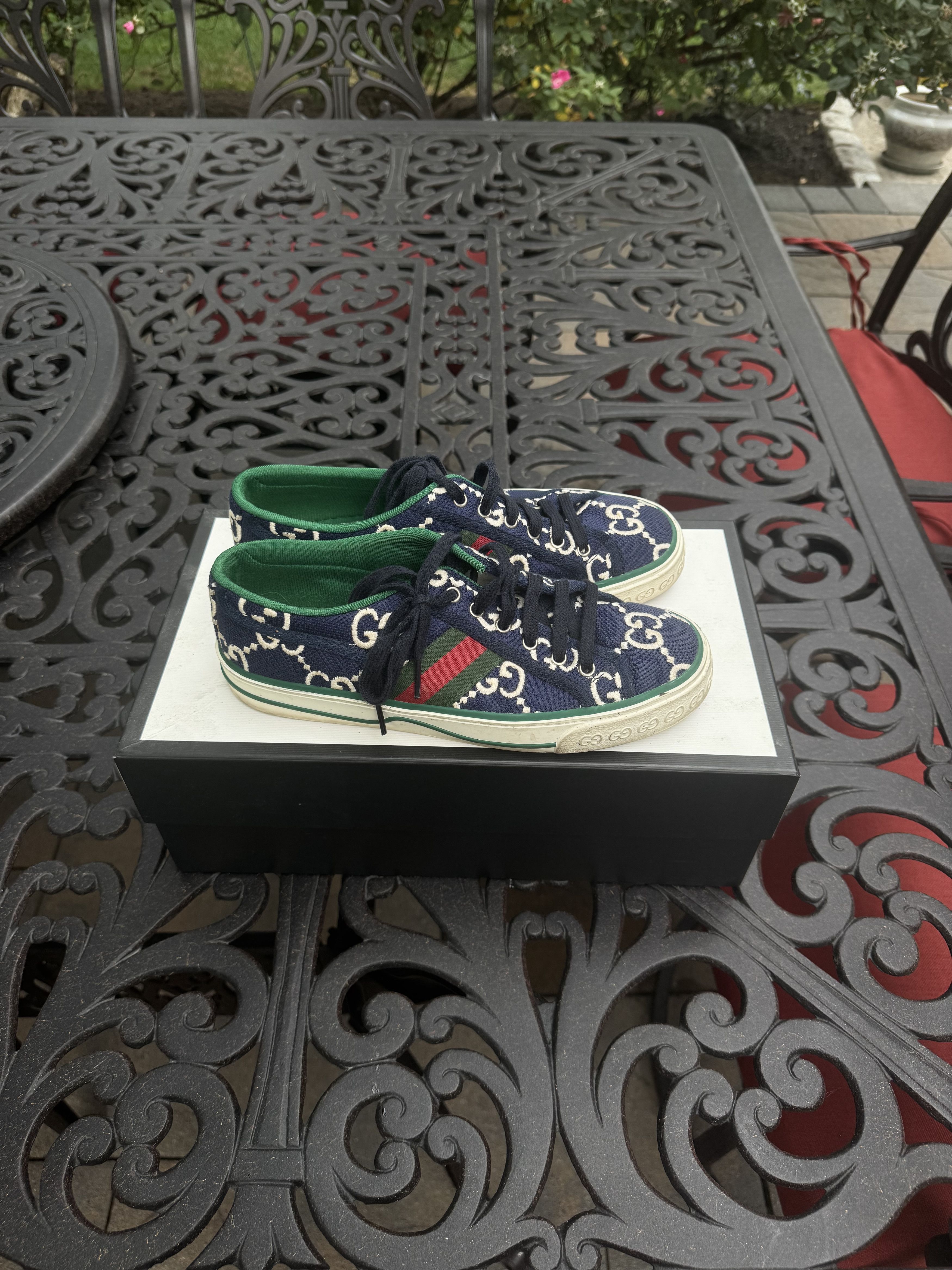 Gucci Gucci canvas tennis sneaker Size US 6 / EU 39 - 3 Thumbnail