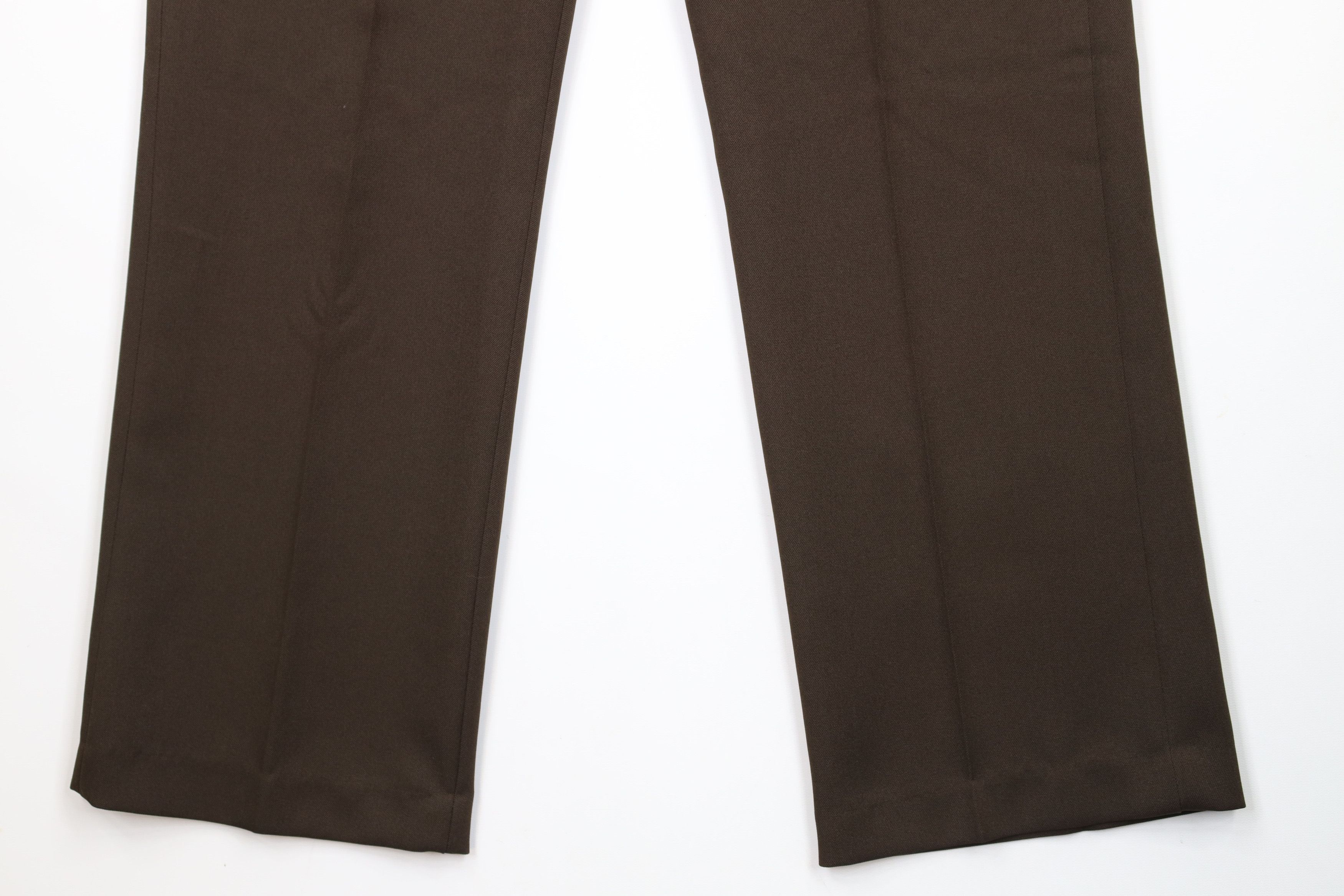 Vintage Vintage 70s Streetwear Flared Wide Leg Chino Pants Brown USA Size US 34 / EU 50 - 4 Thumbnail
