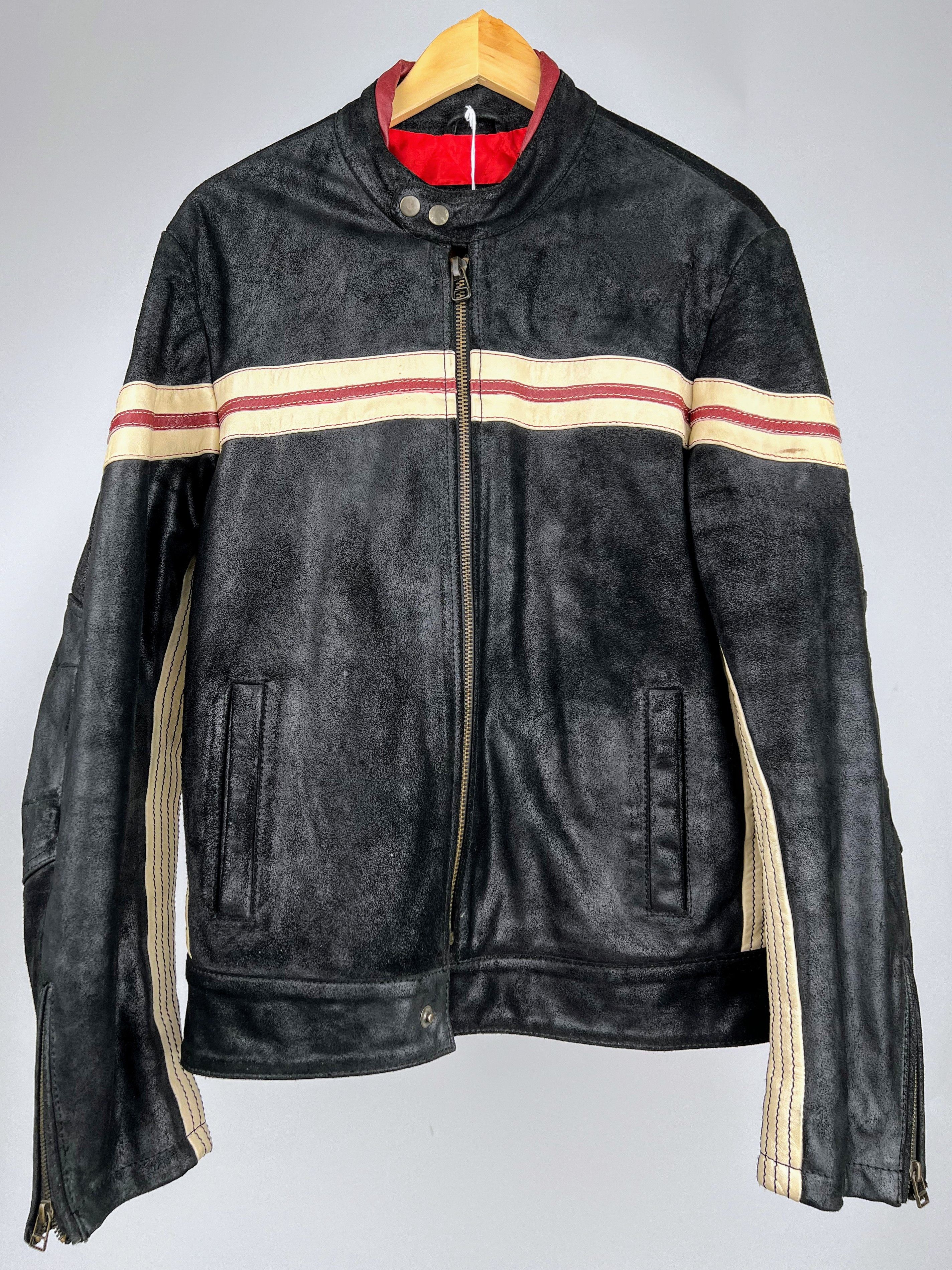 Other Black Leather Jacket Streetwear racing Jacket Size US L / EU 52-54 / 3 - 1 Thumbnail