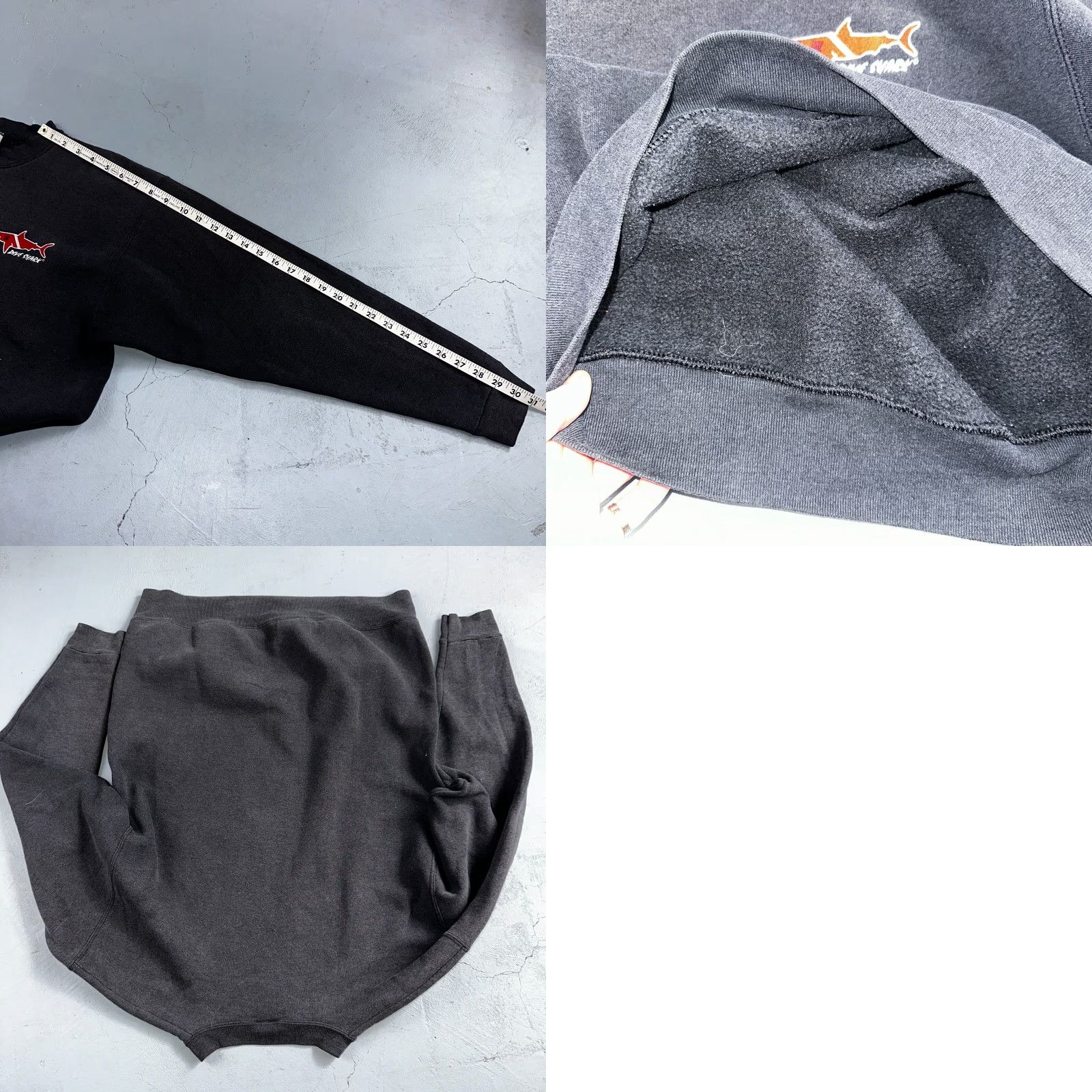 Vintage VINTAGE Oneita Sweatshirt Men XL Black Ocean Logo 90s College Sports Crewneck Pullover Size US XL / EU 56 / 4 - 8 Thumbnail