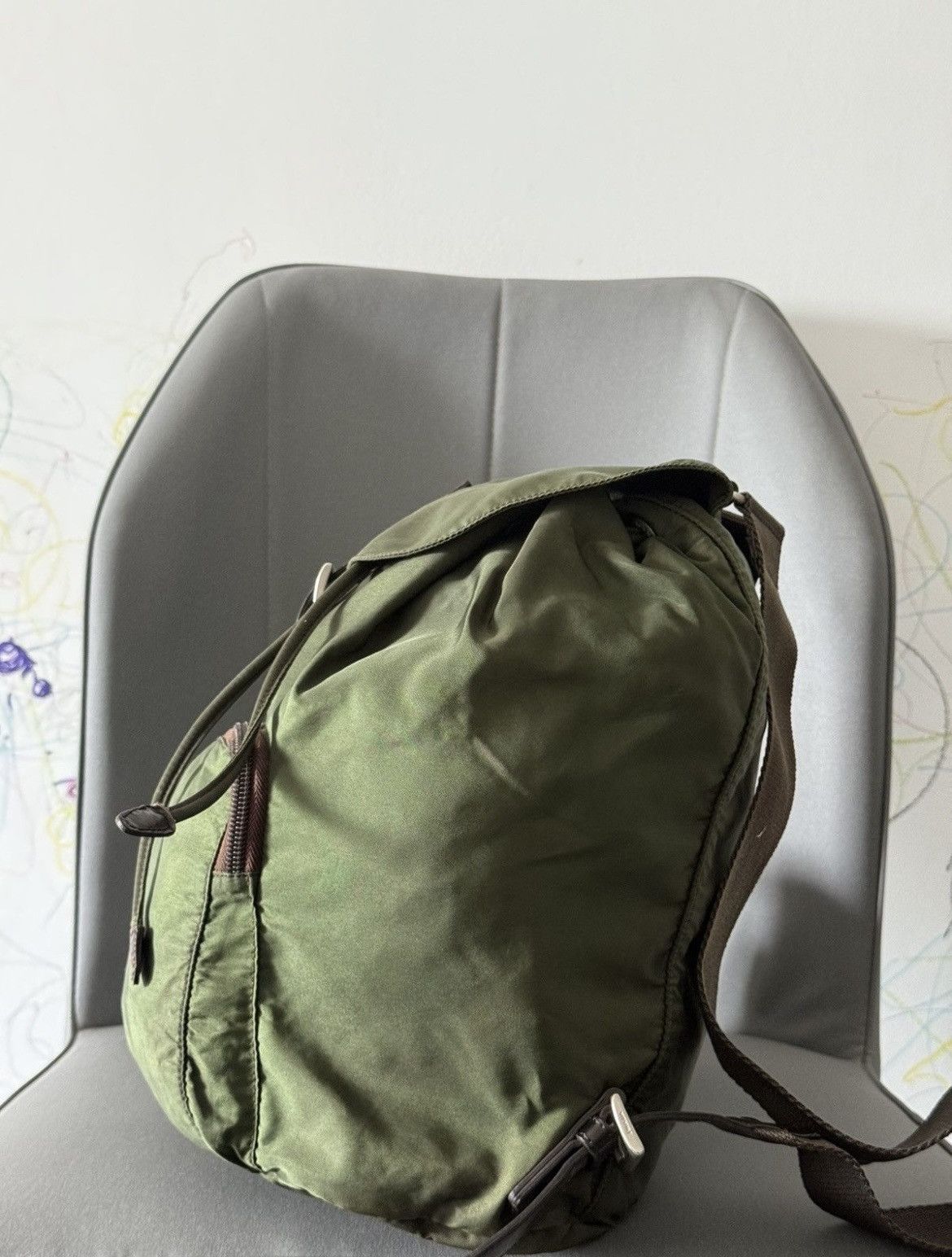 Prada Prada green backpack Size ONE SIZE - 4 Thumbnail