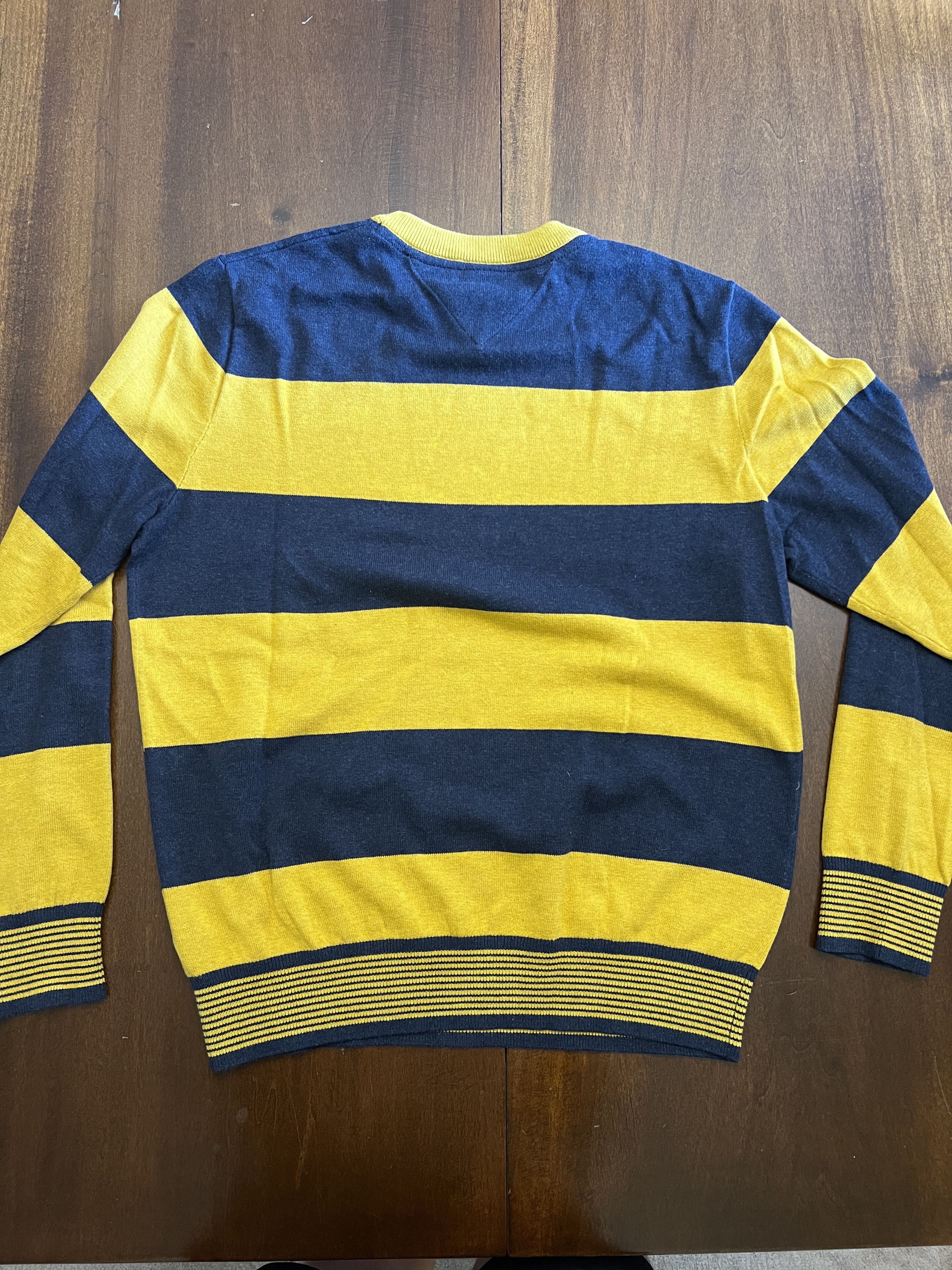 Tommy Hilfiger Tommy Hilfiger blue/yellow striped sweater, men's, small Size US S / EU 44-46 / 1 - 2 Thumbnail