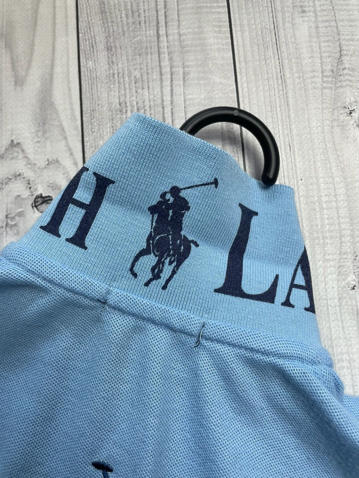 Vintage Vintage polo Ralph Lauren blue big logo size XL rare Size US XL / EU 56 / 4 - 7 Thumbnail