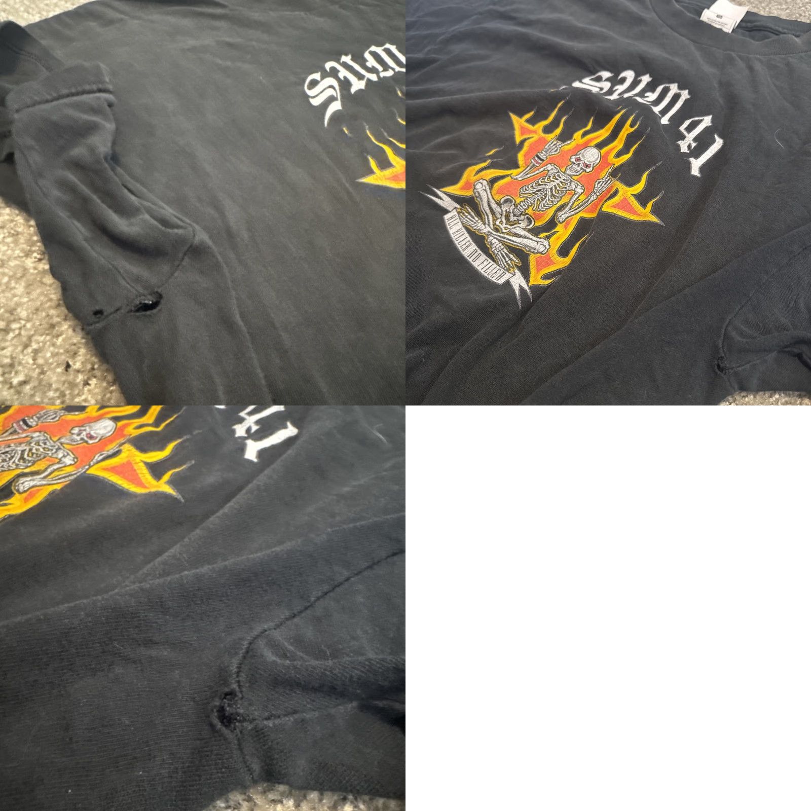 Fruit Of The Loom VINTAGE Sum 41 All Killer No Filler T-Shirt Rock Pop Punk Emo Grunge Y2K XL Black Mens Size US XL / EU 56 / 4 - 8 Thumbnail