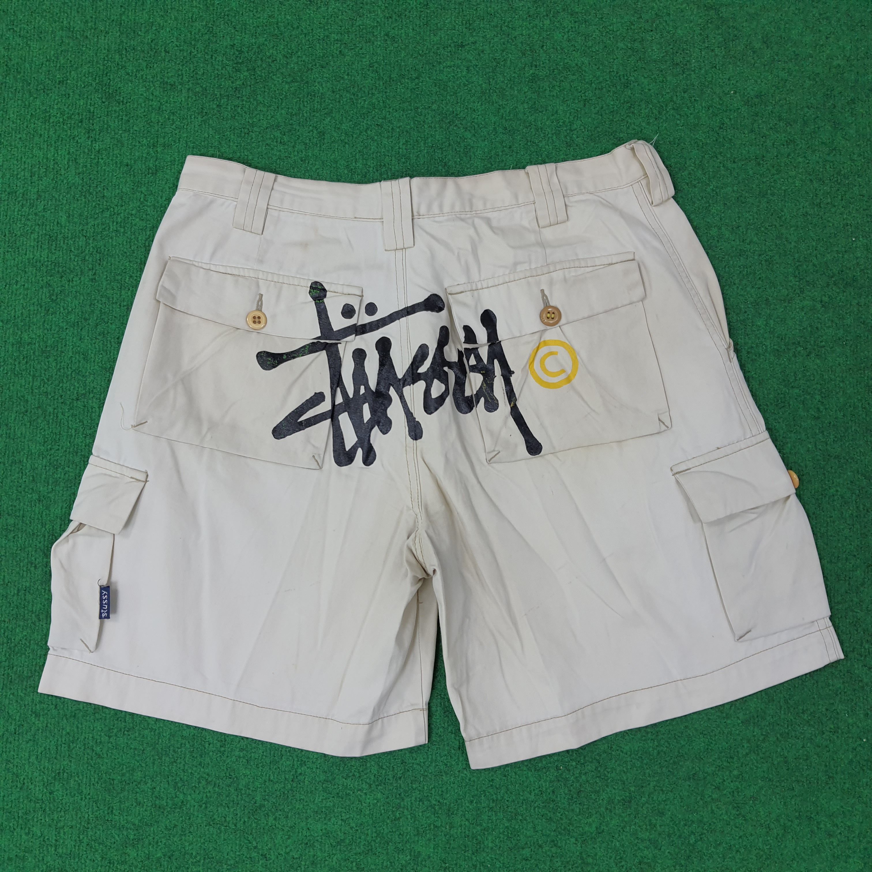 Other Vintage Stussy Streetwear Custom Logo Short Pants C244N7 Size US 34 / EU 50 - 1 Thumbnail