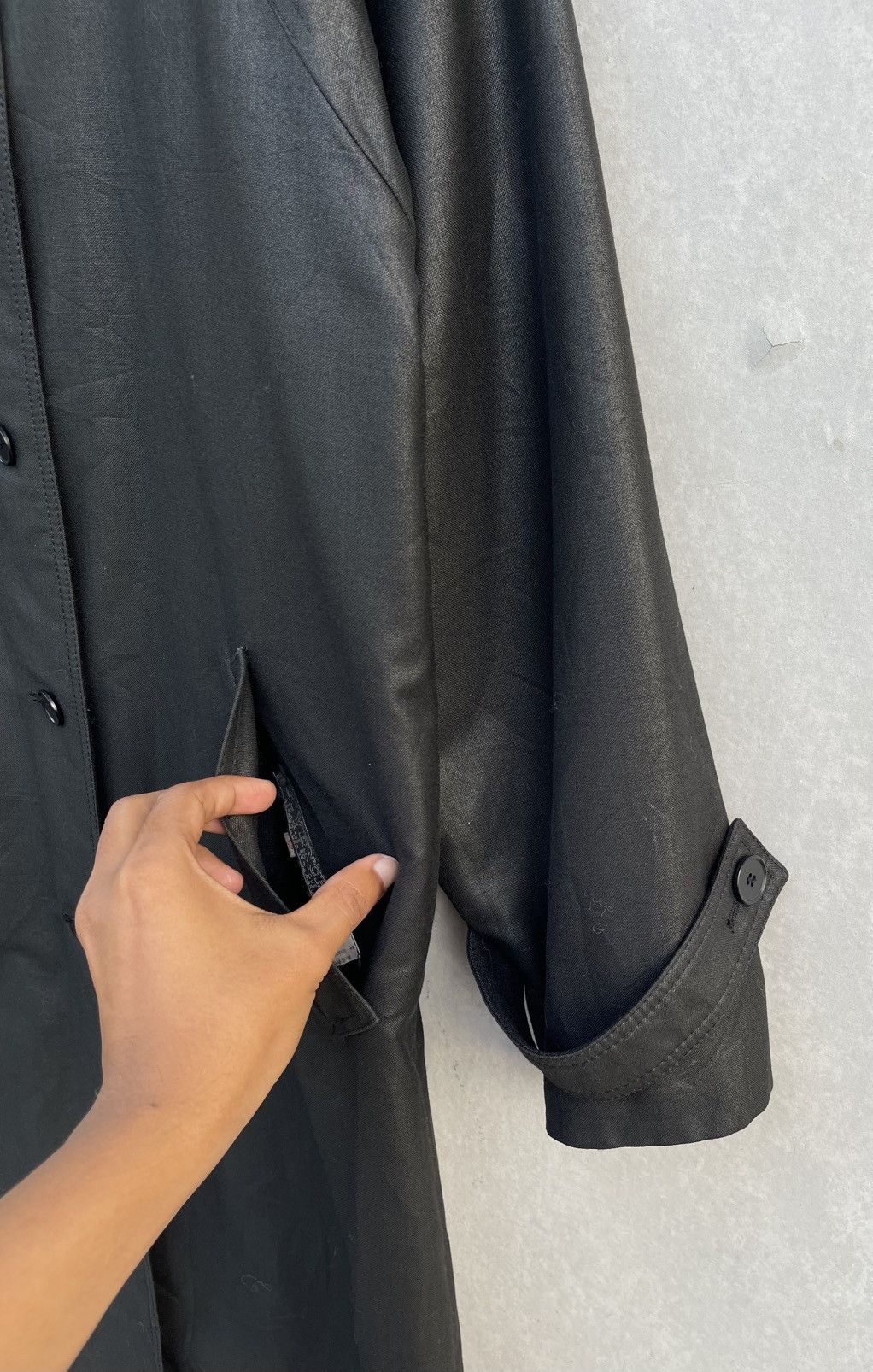 Givenchy 🔥VINTAGE GIVENCHY BLACK METALLIC/WOOL REVERSIBLE JACKET Size US M / EU 48-50 / 2 - 16 Thumbnail