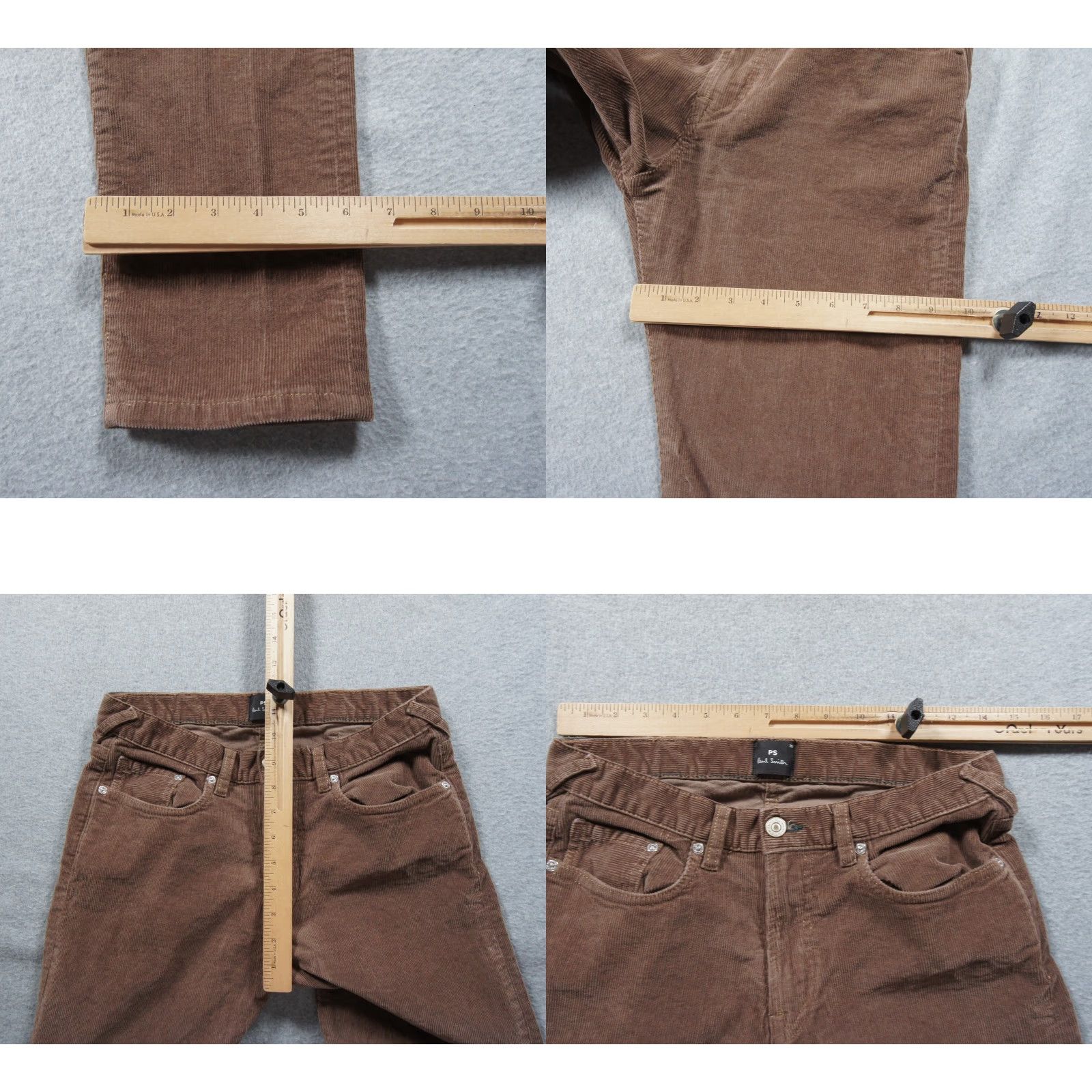 Paul Smith Paul Smith Pants Mens 30 Brown Corduroy Tapered Fit Stretch Casual Adult Size US 30 / EU 46 - 9 Thumbnail